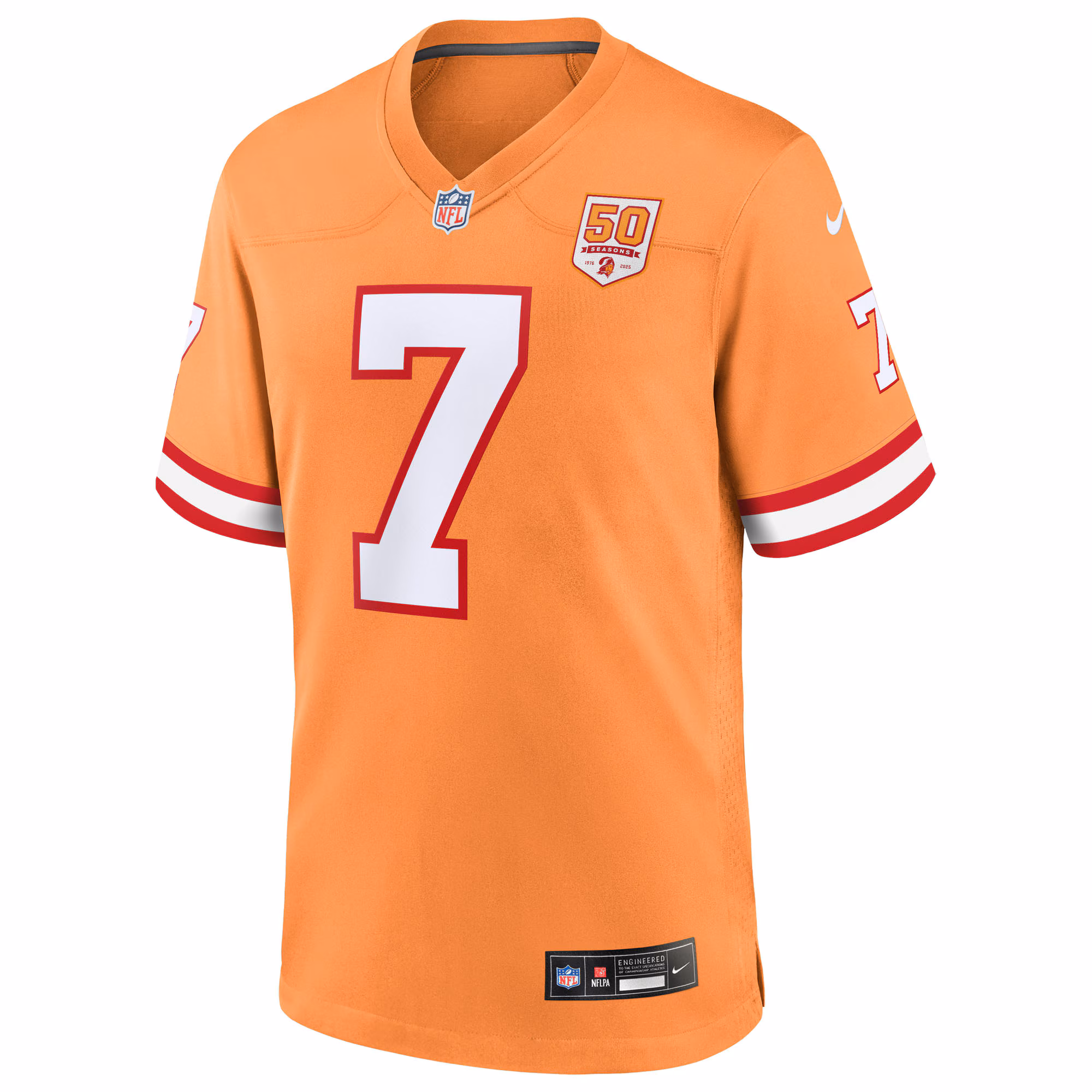 Men's Tampa Bay Buccaneers Bucky Irving  Creamsicle 50th Season Game Jersey