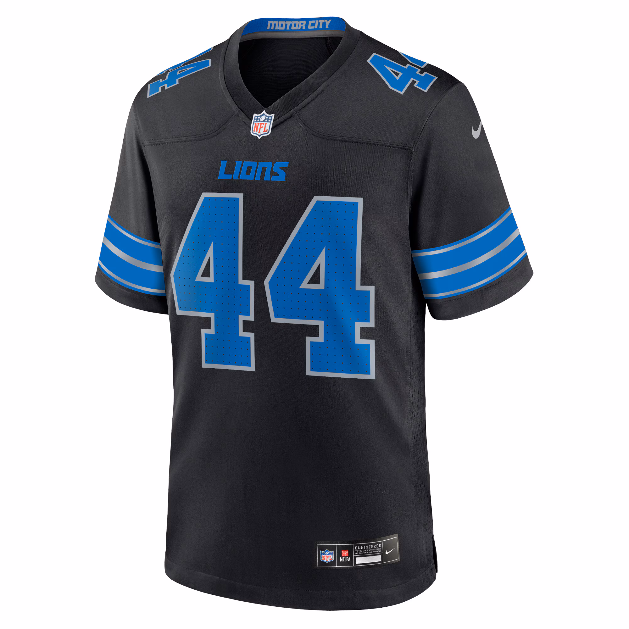 Men's Detroit Lions Malcolm Rodriguez  Black 2nd Alternate Game Jersey