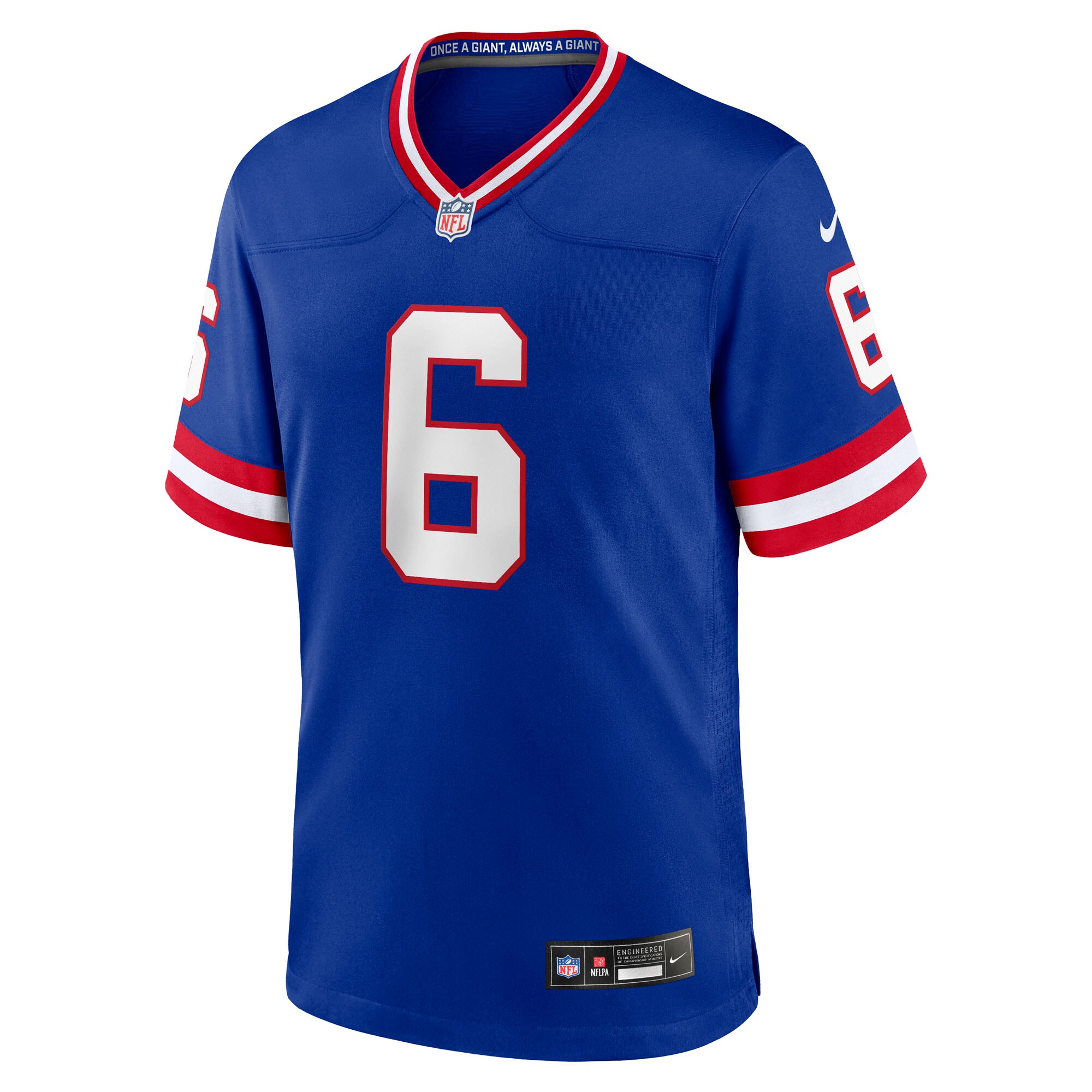 Men's New York Giants Jaxson Dart  Royal Alternate 2 Classic Game Jersey
