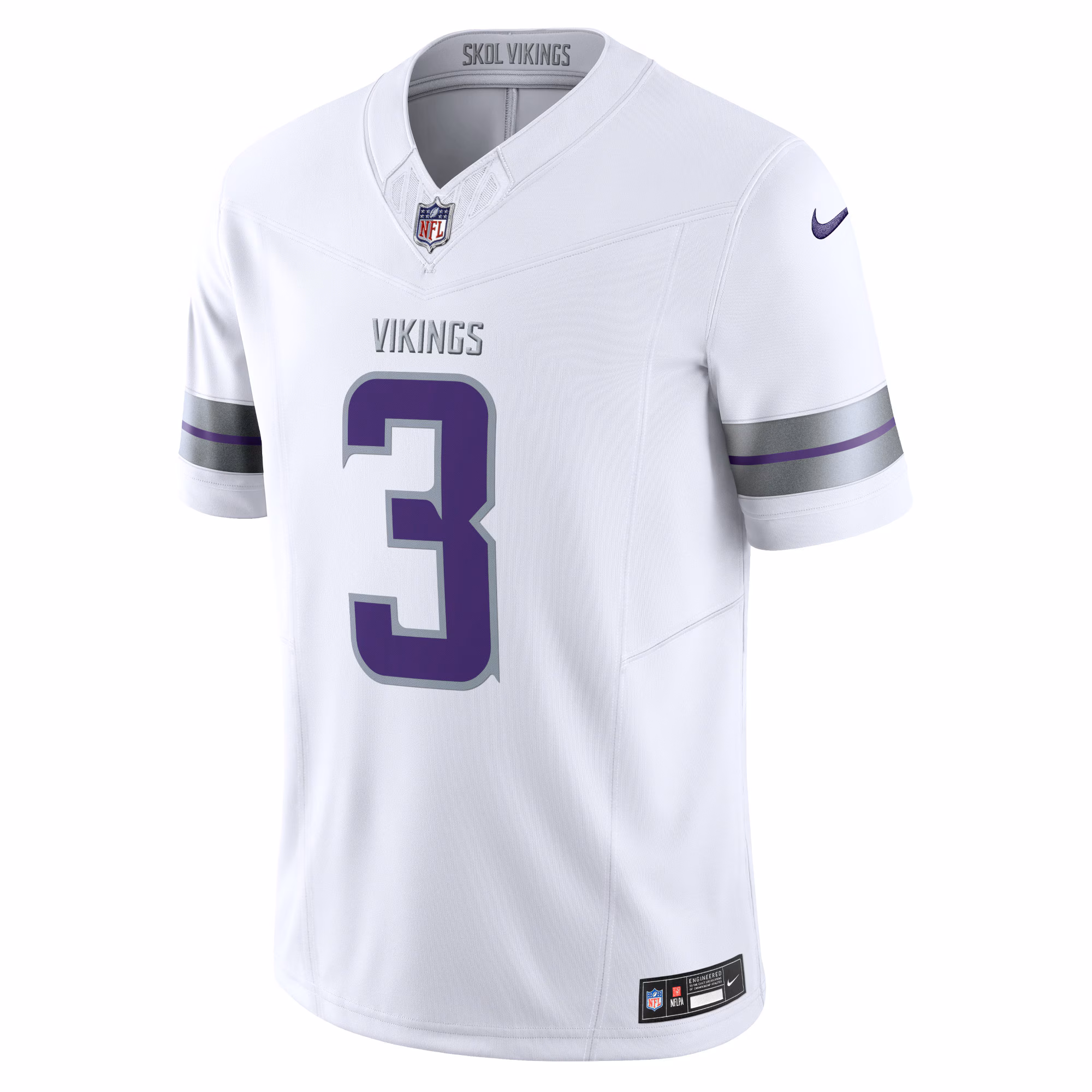Men's Minnesota Vikings Jordan Addison  White Alternate Vapor F.U.S.E. Limited Jersey