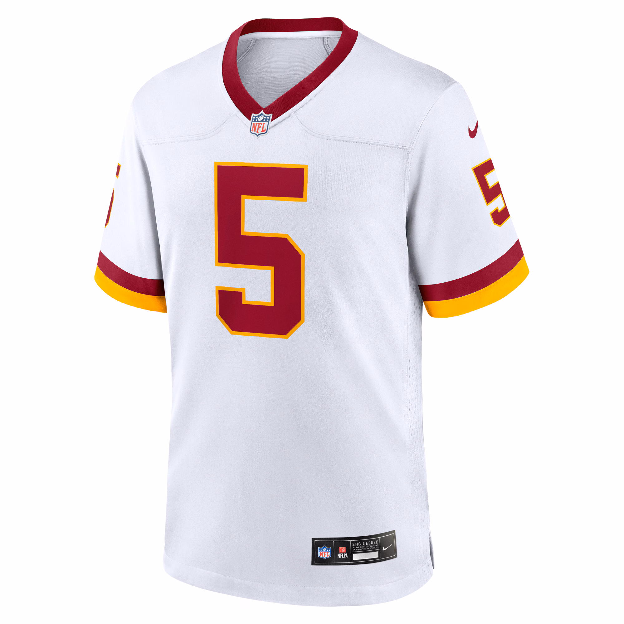 Men's Washington Commanders Jayden Daniels  White Game Super Bowl Era Jersey