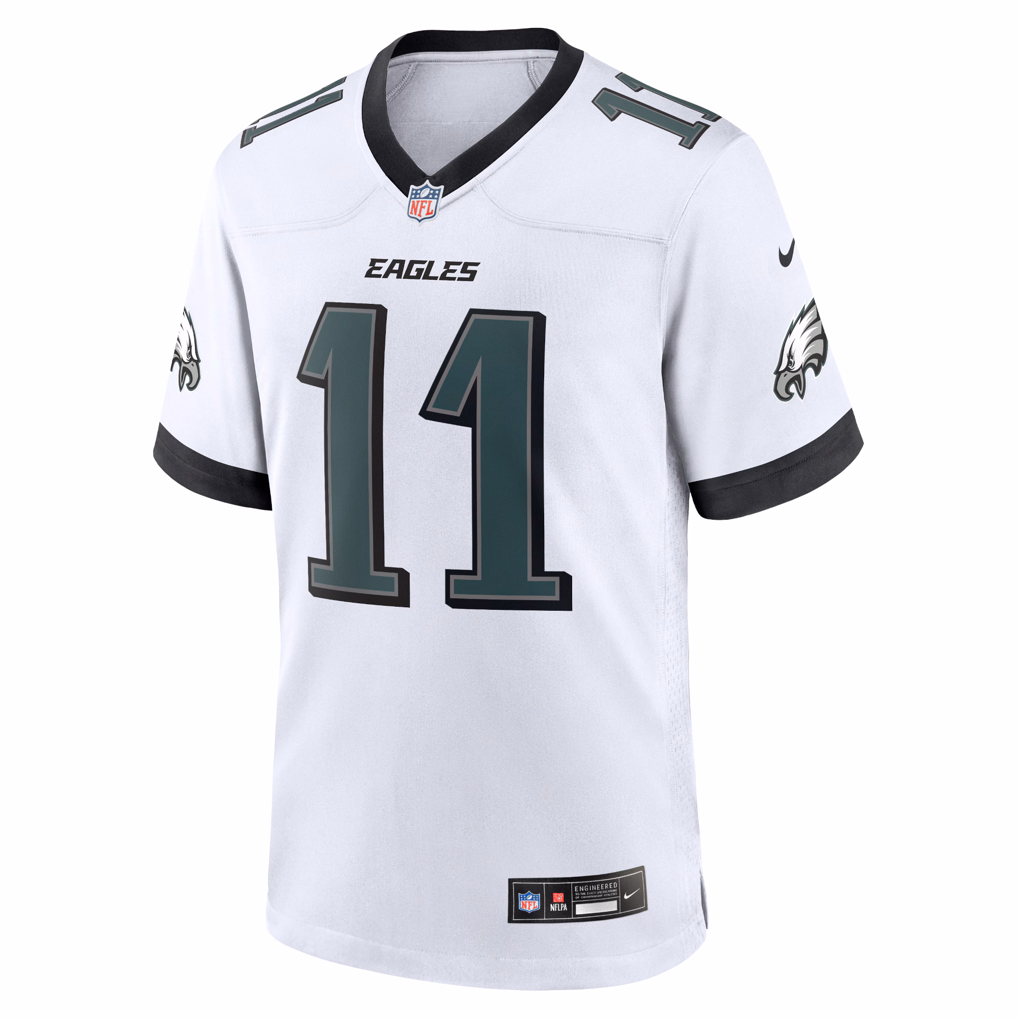 Men's Philadelphia Eagles A.J. Brown  White White Game Jersey