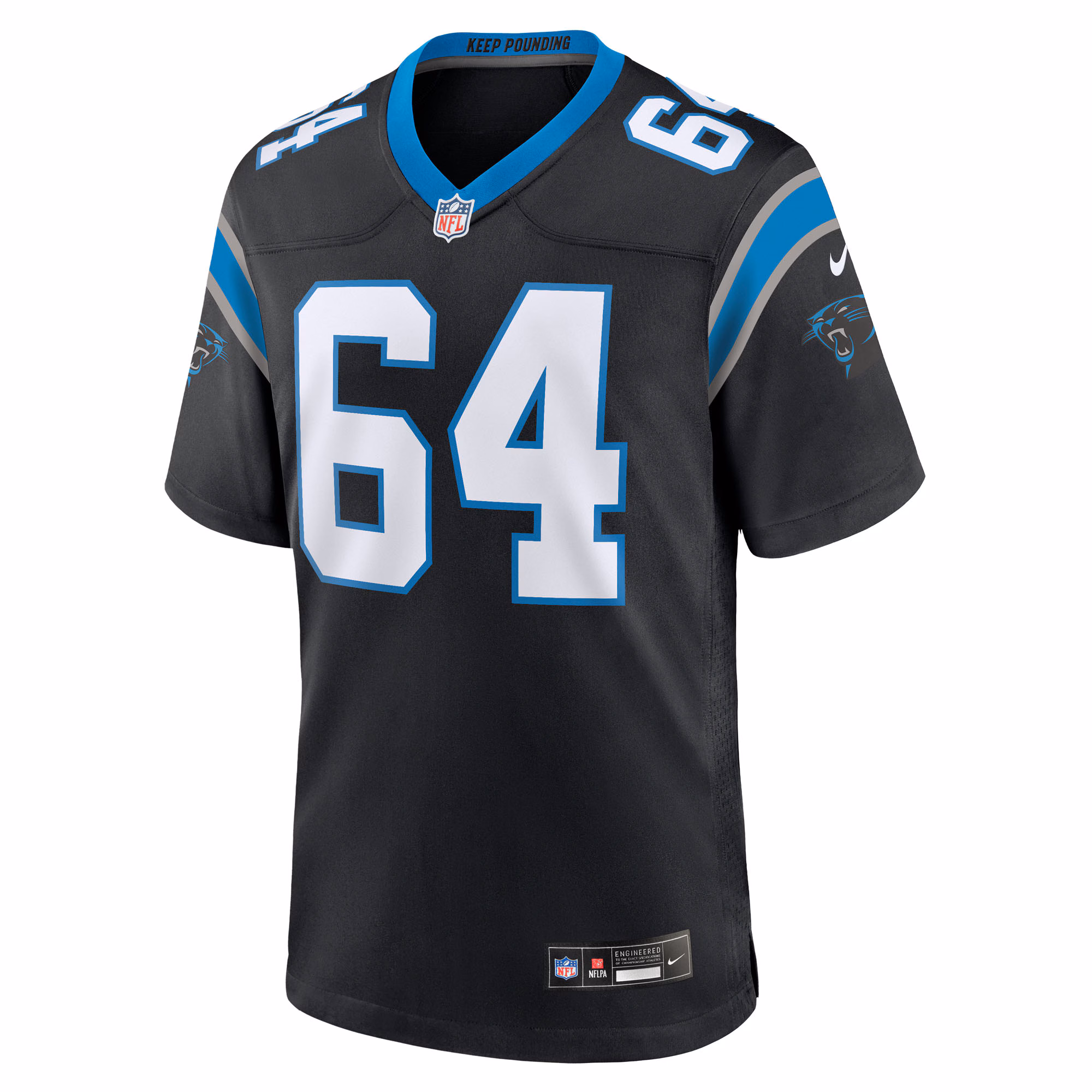 Men's Carolina Panthers Cade Mays  Black Team Game Jersey