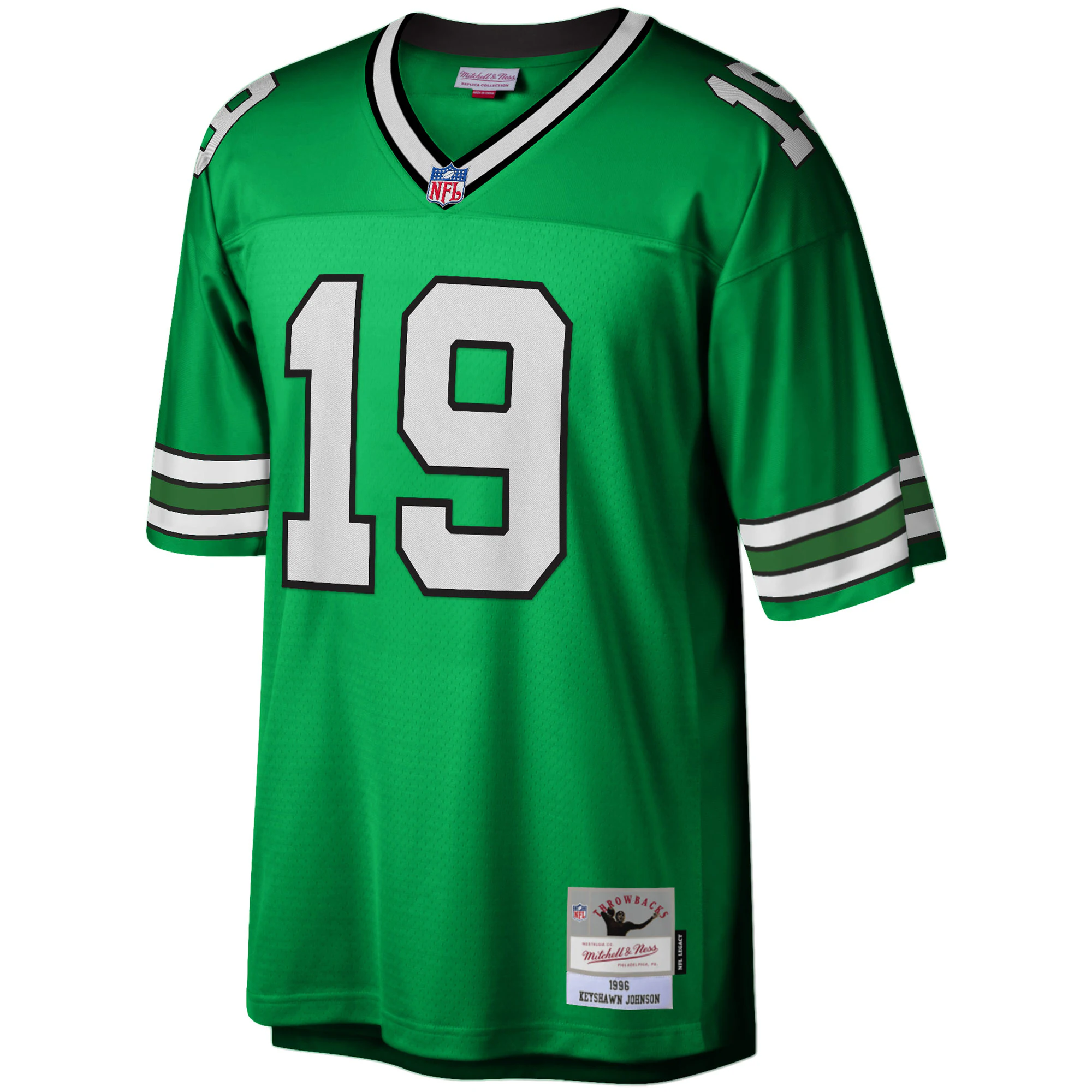 Men's New York Jets Keyshawn Johnson Mitchell & Ness Kelly Green Legacy Replica Jersey
