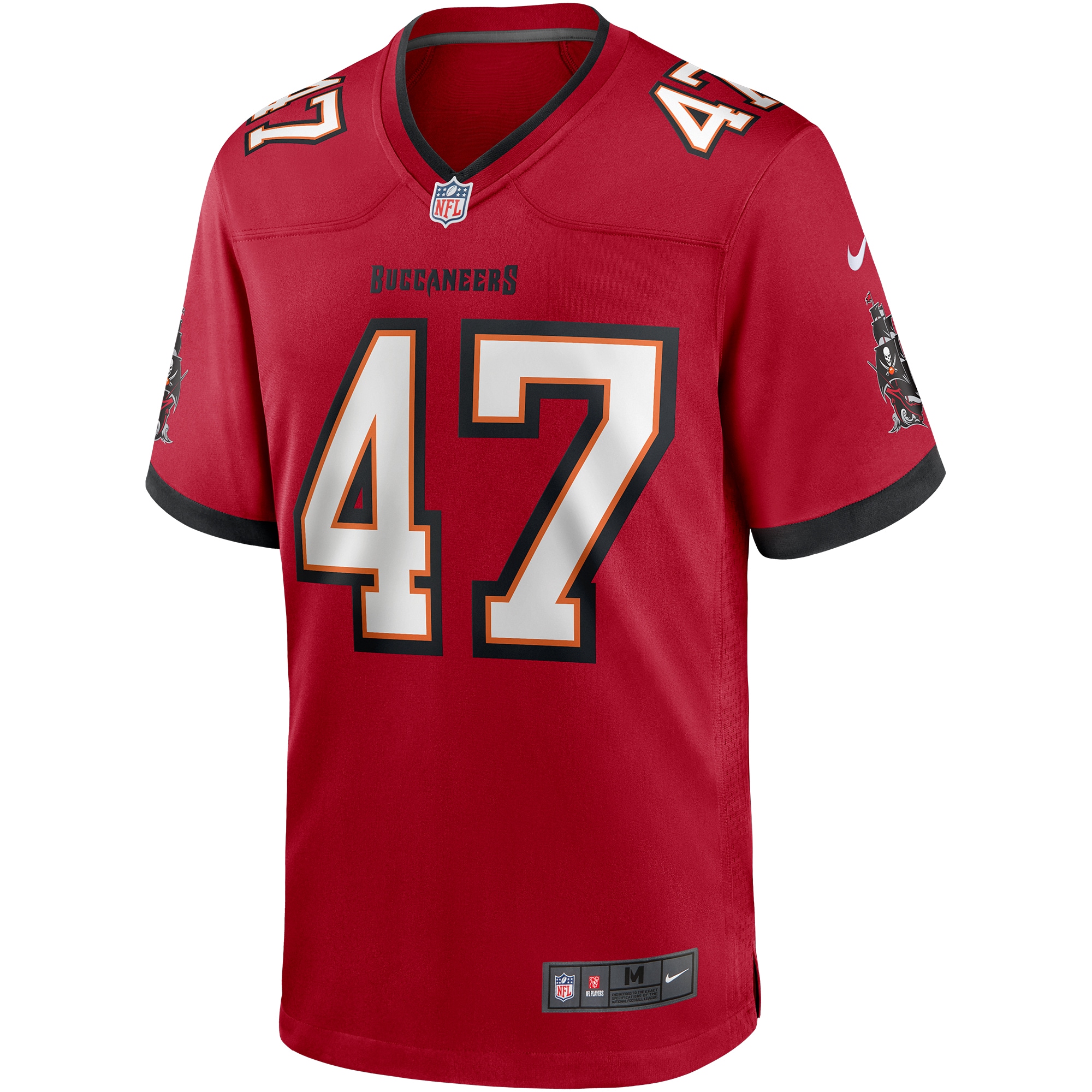 Men's Tampa Bay Buccaneers John Lynch  Red Game Retired Player Jersey