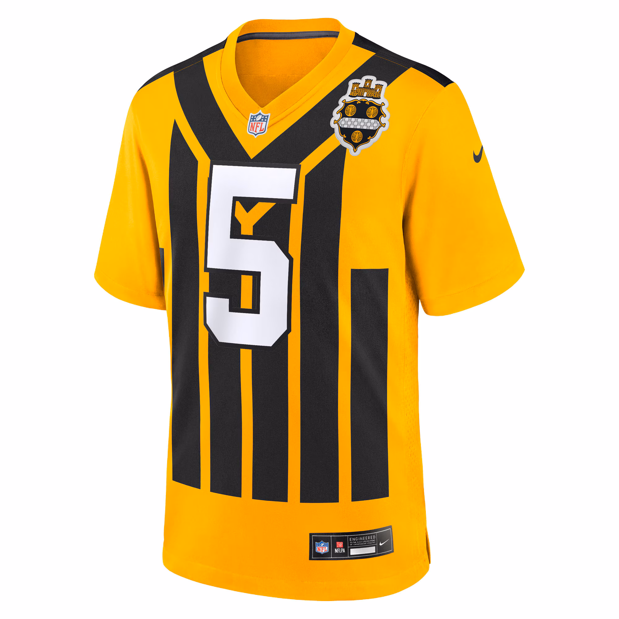 Men's Pittsburgh Steelers Jalen Ramsey  Gold Alternate 1933 Throwback Game Jersey