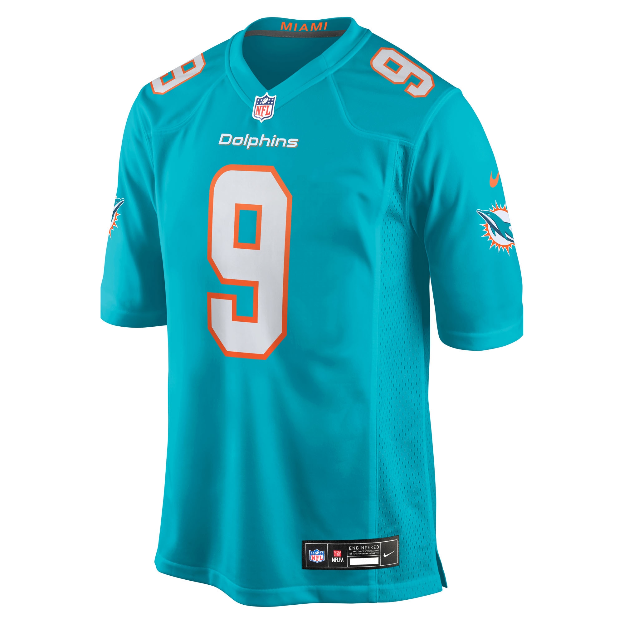 Men's Miami Dolphins Ifeatu Melifonwu  Aqua Team Game Jersey