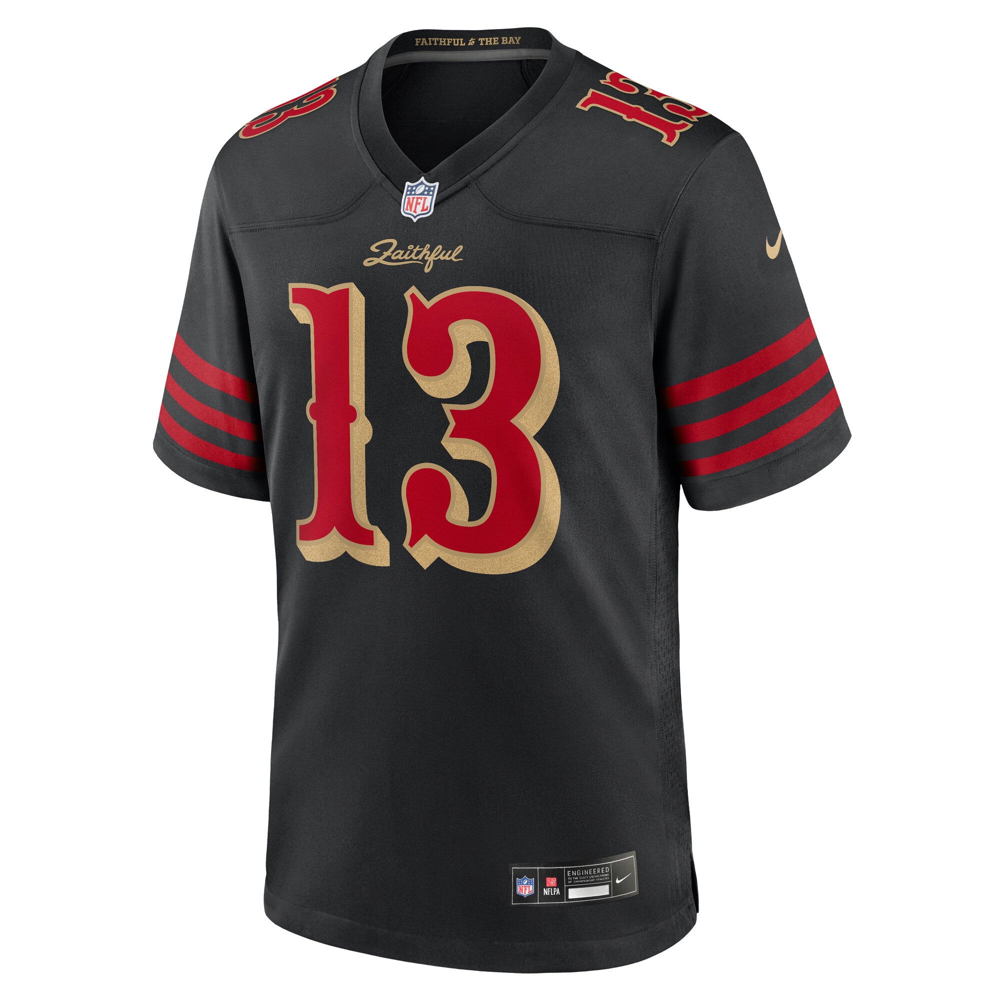 Men's San Francisco 49ers Brock Purdy  Black 2025 Rivalries Collection Game Jersey