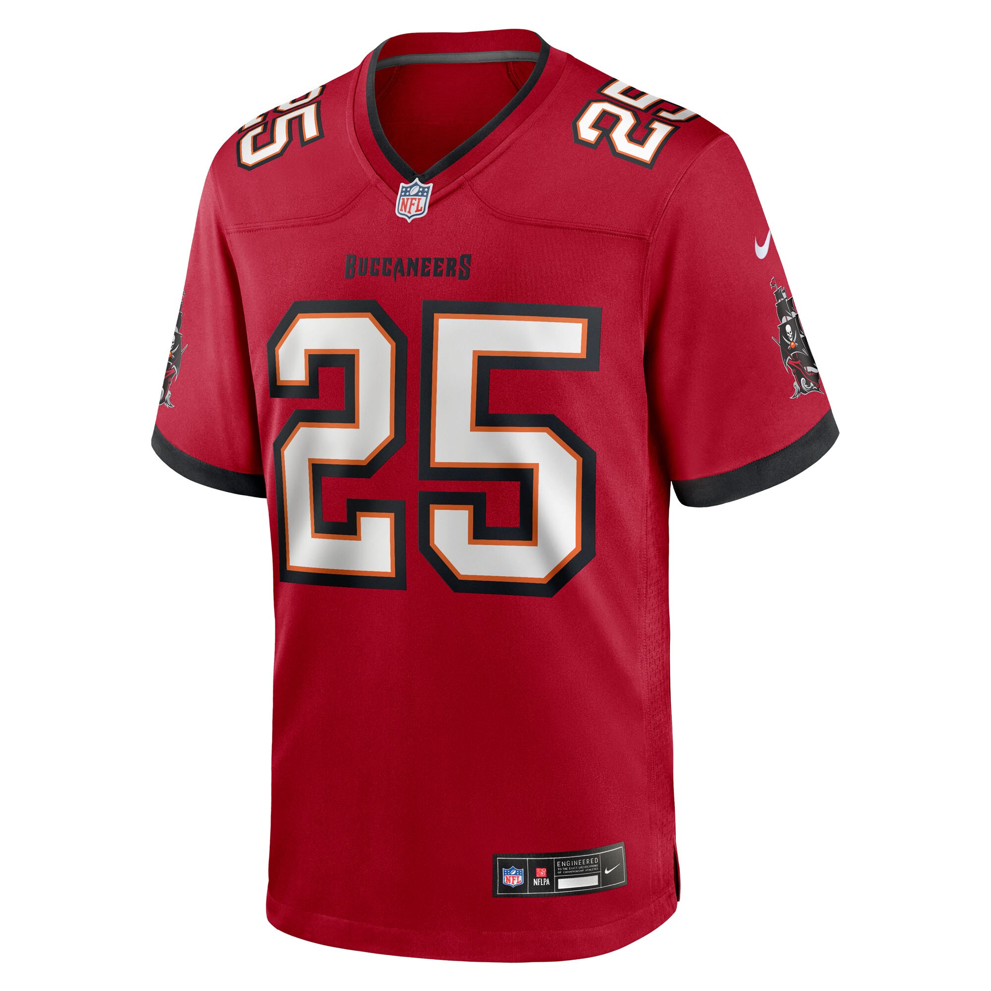 Men's Tampa Bay Buccaneers Jacob Parrish  Red Team Game Jersey