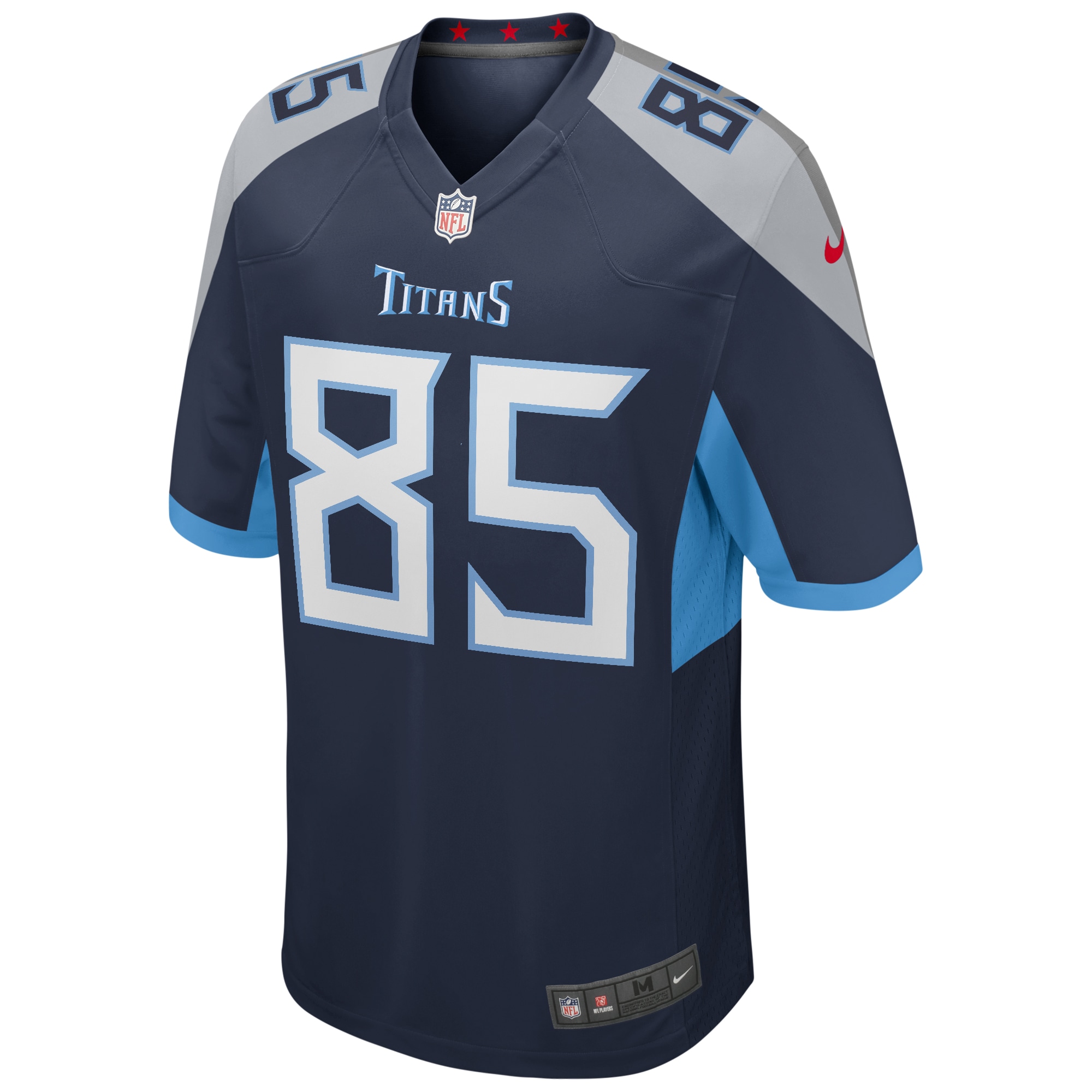 Men's Tennessee Titans Derrick Mason  Navy Game Retired Player Jersey