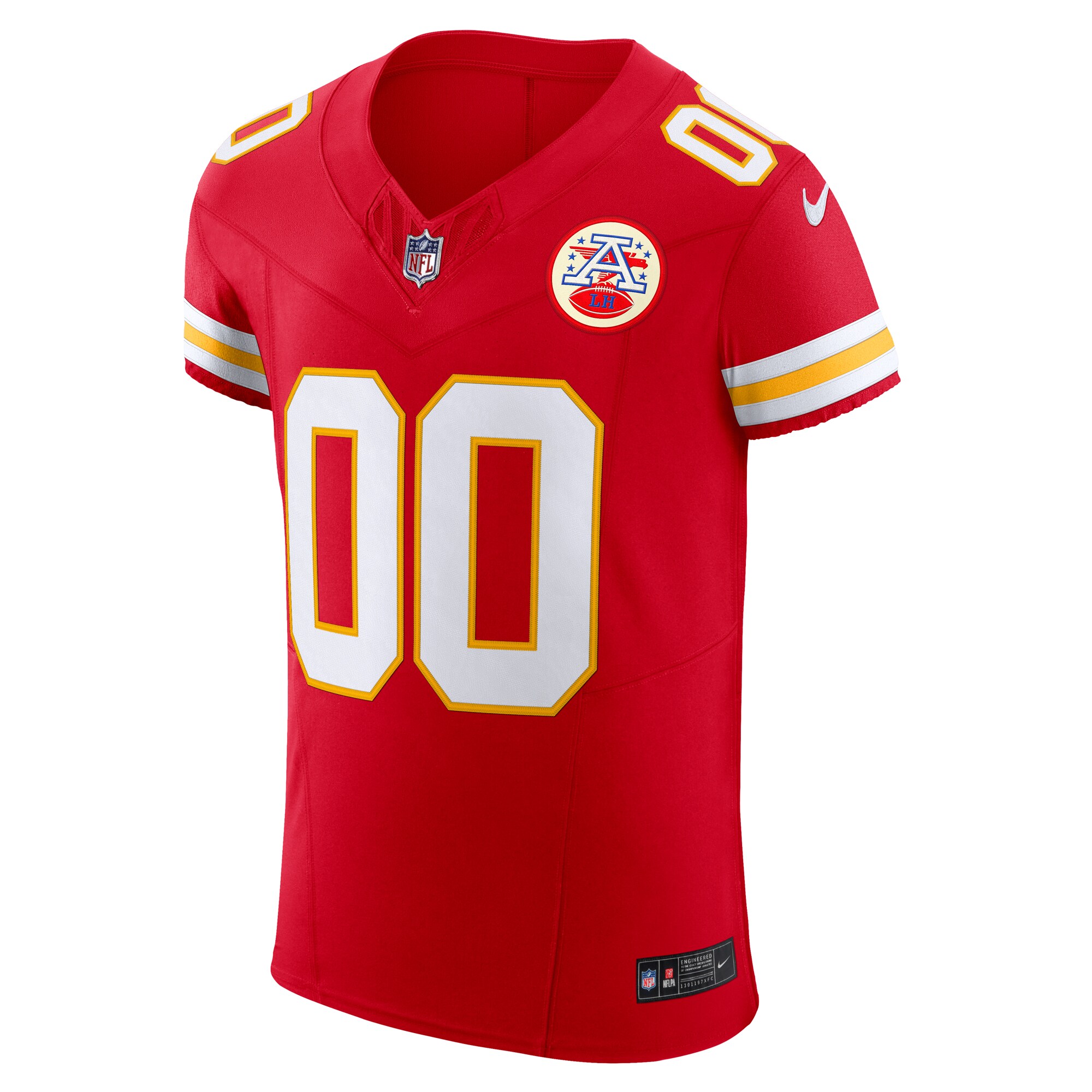Men's Kansas City Chiefs  Red Vapor F.U.S.E. Elite Custom Jersey