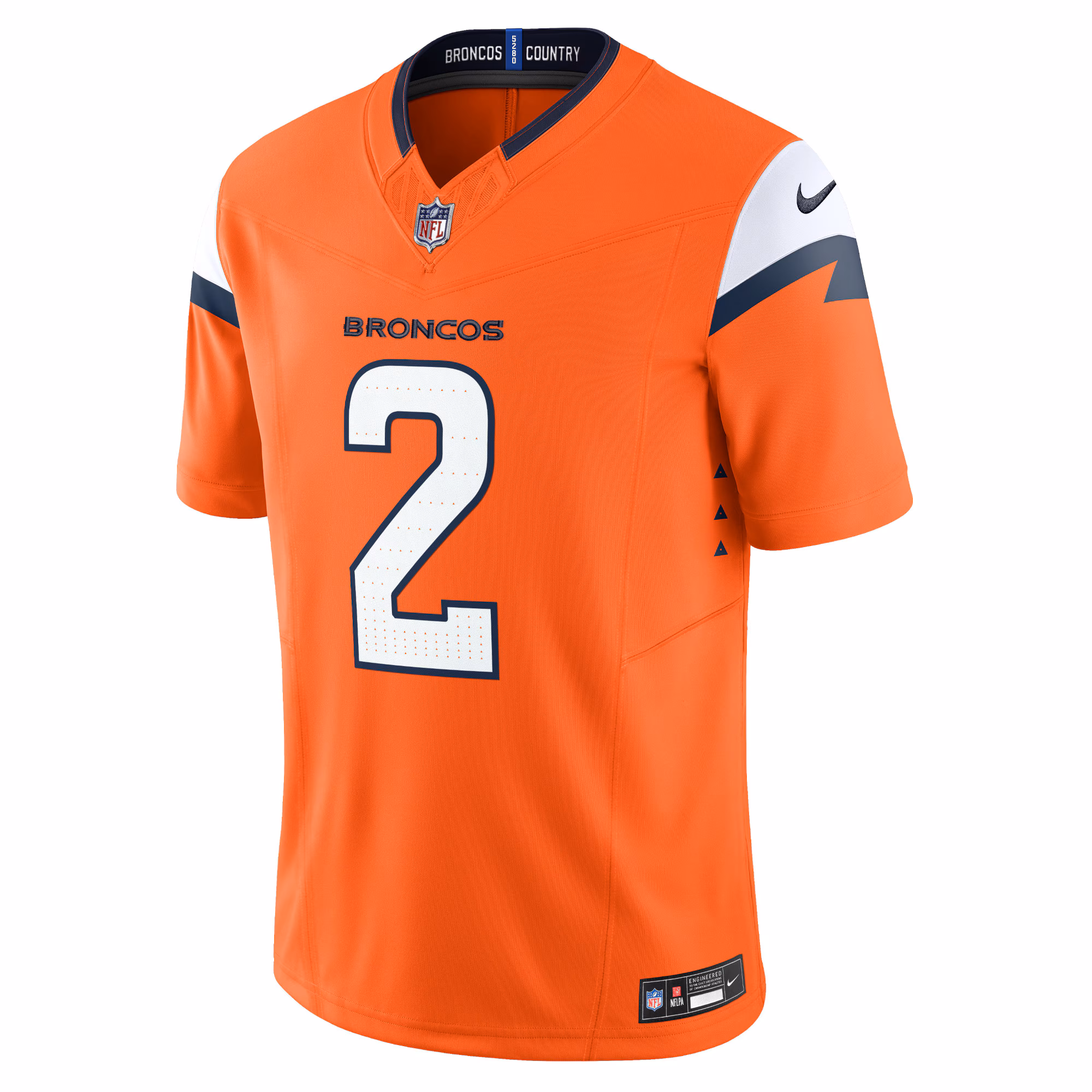 Men's Denver Broncos Patrick Surtain II  Orange Mile High Collection Vapor F.U.S.E. Limited Jersey
