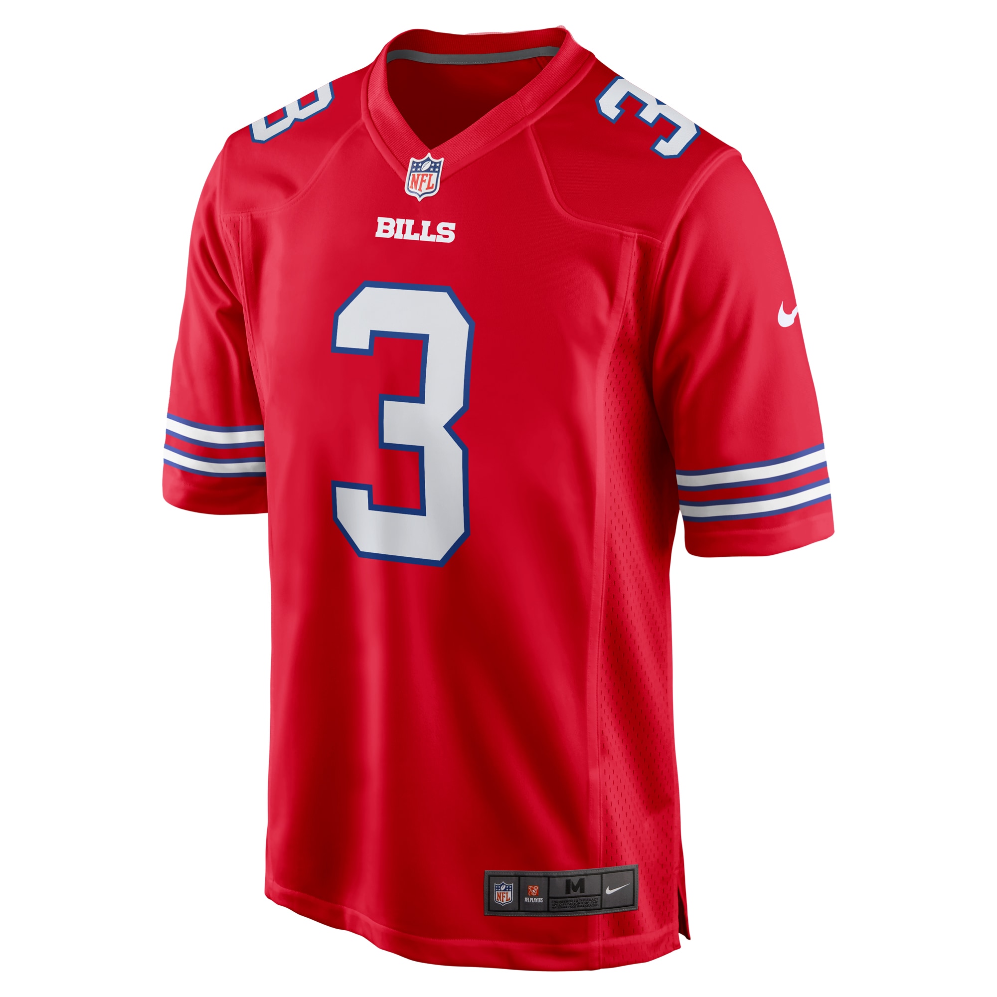 Men's Buffalo Bills Damar Hamlin  Red Alternate Game Jersey