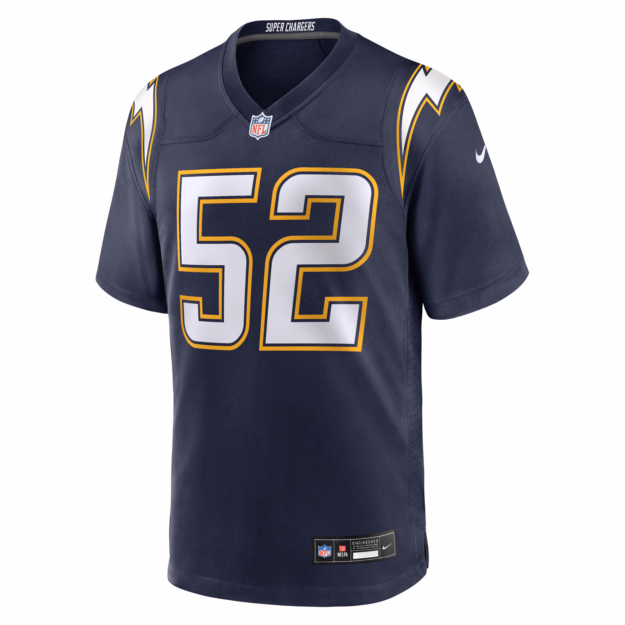 Men's Los Angeles Chargers Khalil Mack  Navy Alternate Super Chargers Game Player Jersey