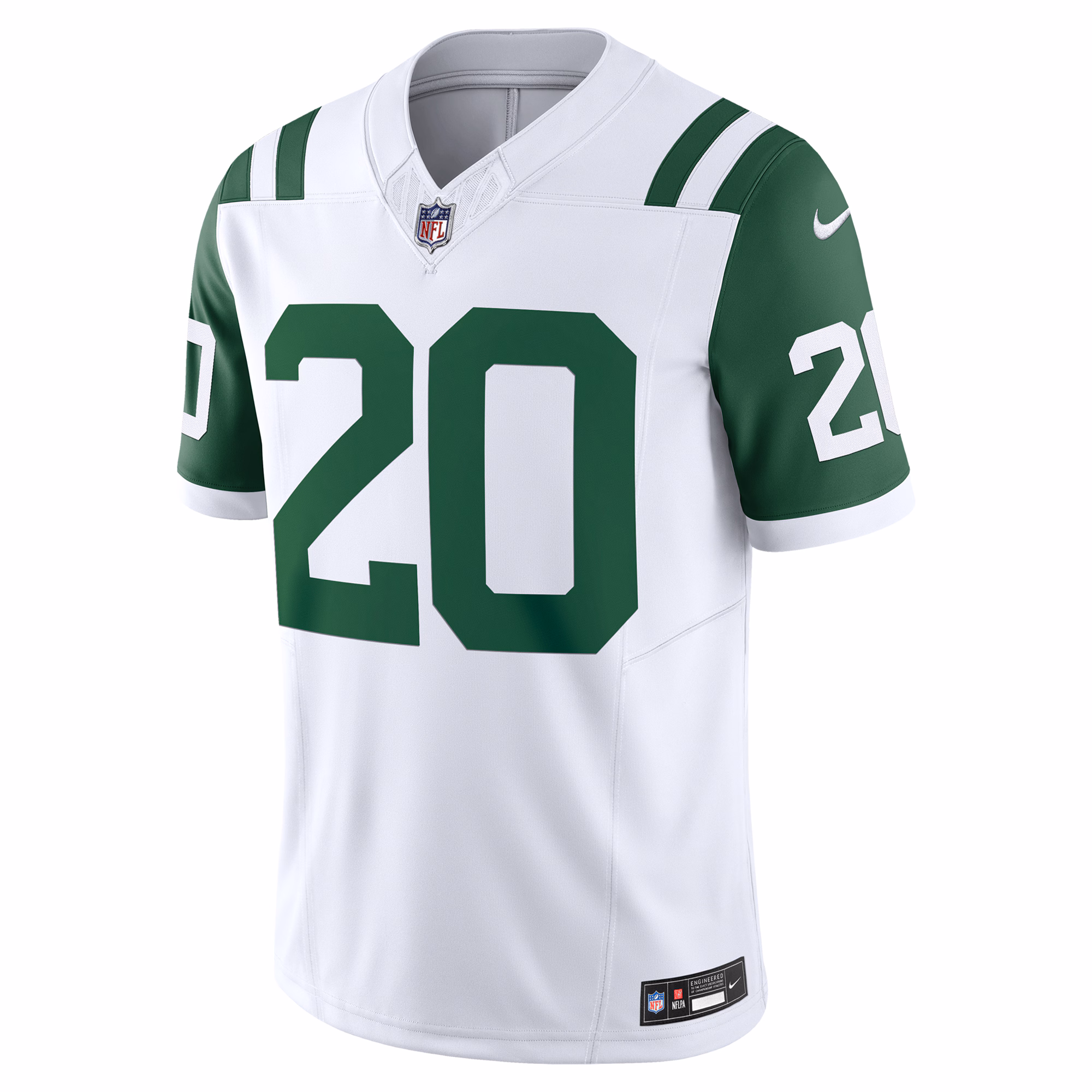 Men's New York Jets Breece Hall  White Classic Alternate Vapor F.U.S.E. Limited Jersey