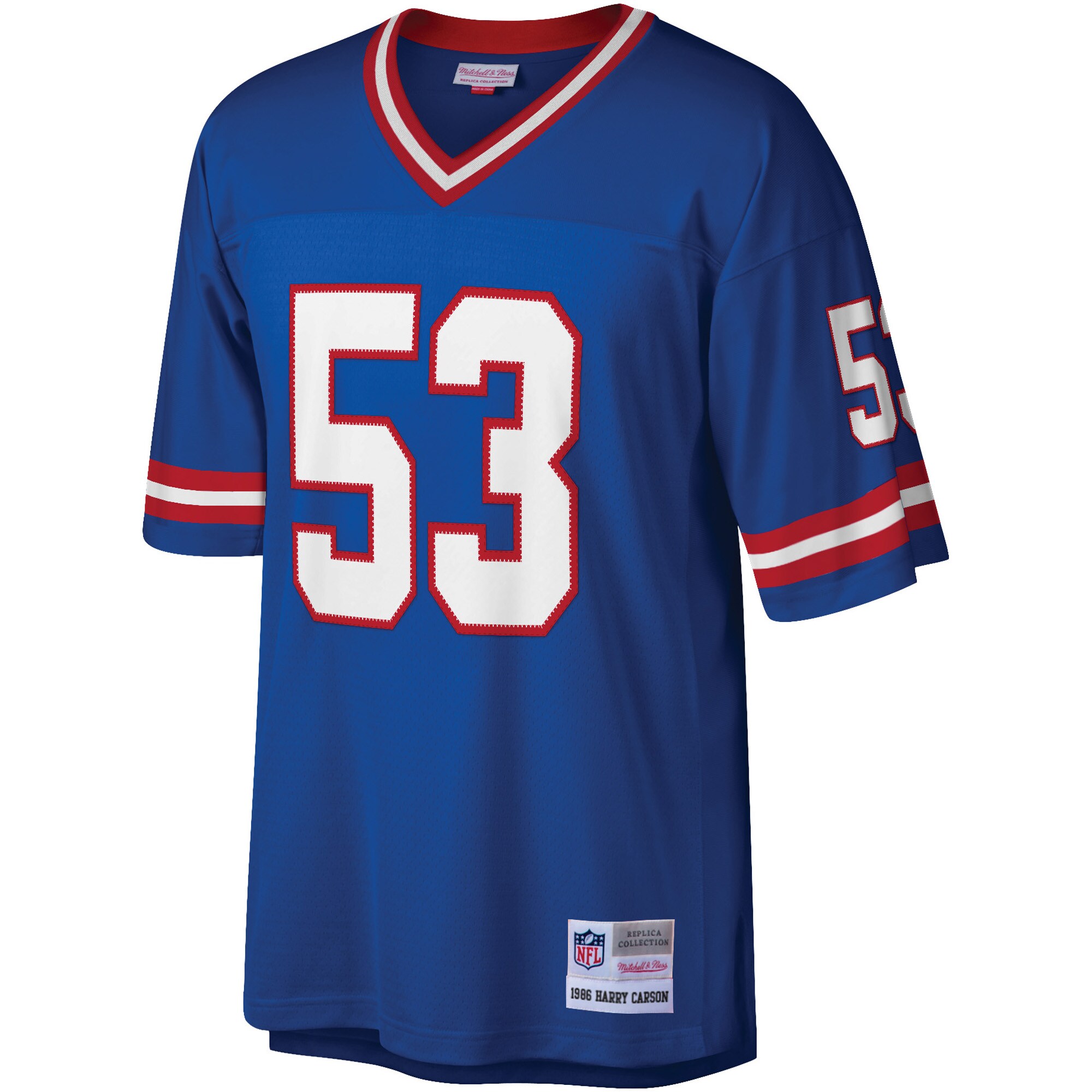 Men's New York Giants Harry Carson Mitchell & Ness Royal Legacy Replica Jersey