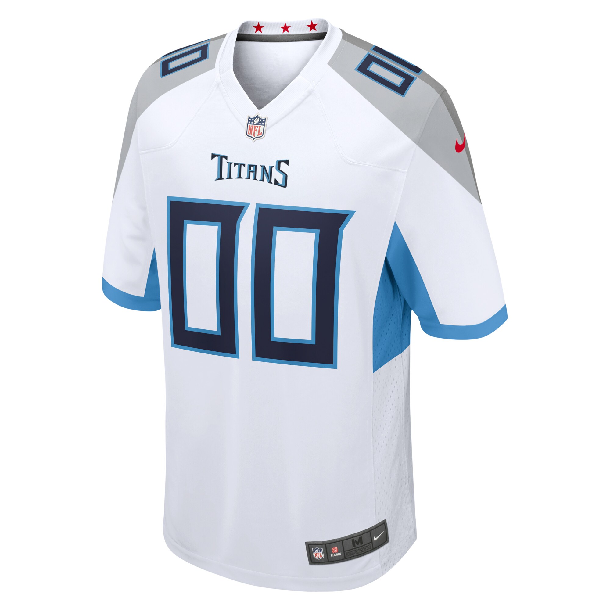 Men's Tennessee Titans  White Custom Game Jersey