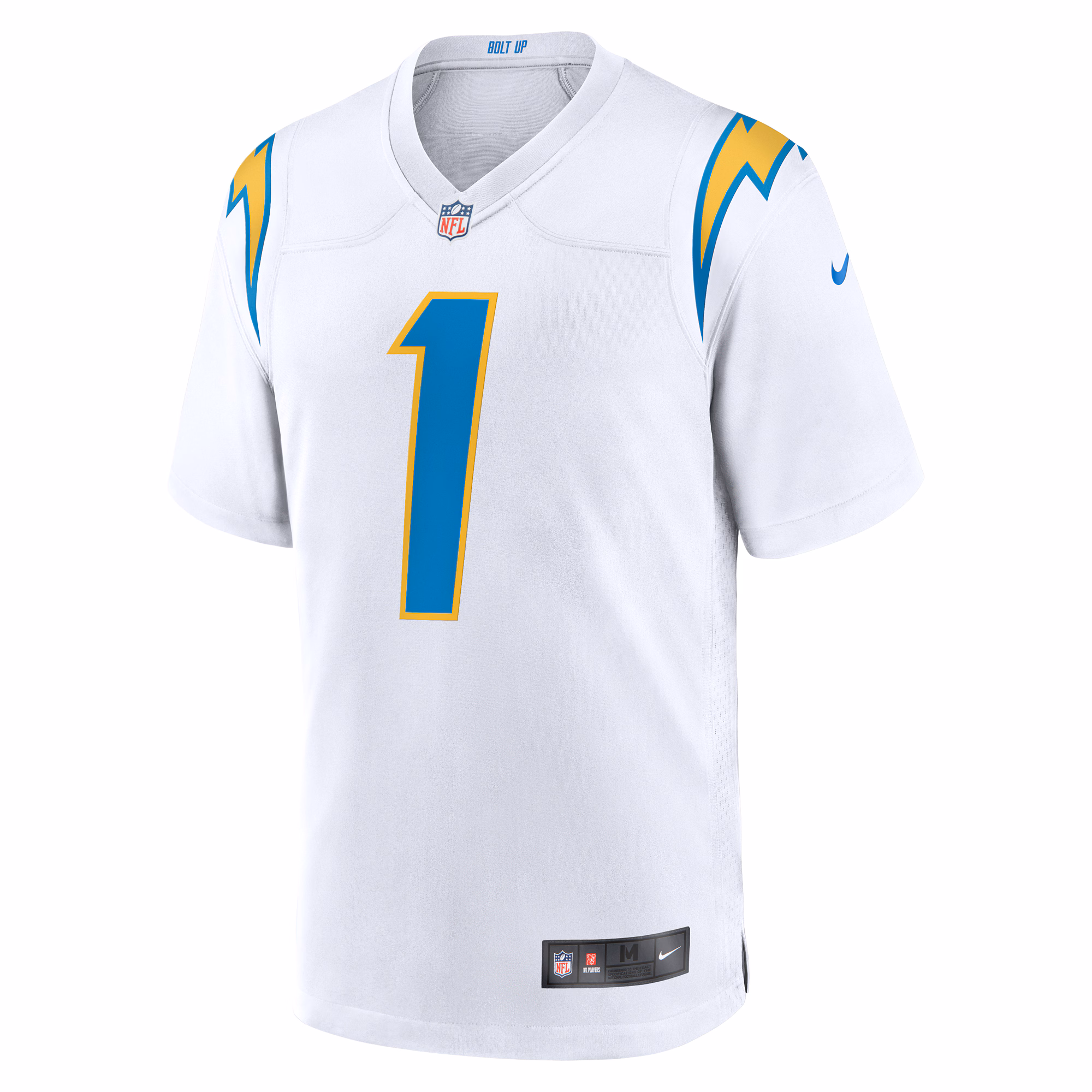 Men's Los Angeles Chargers Quentin Johnston  White Away Game Jersey