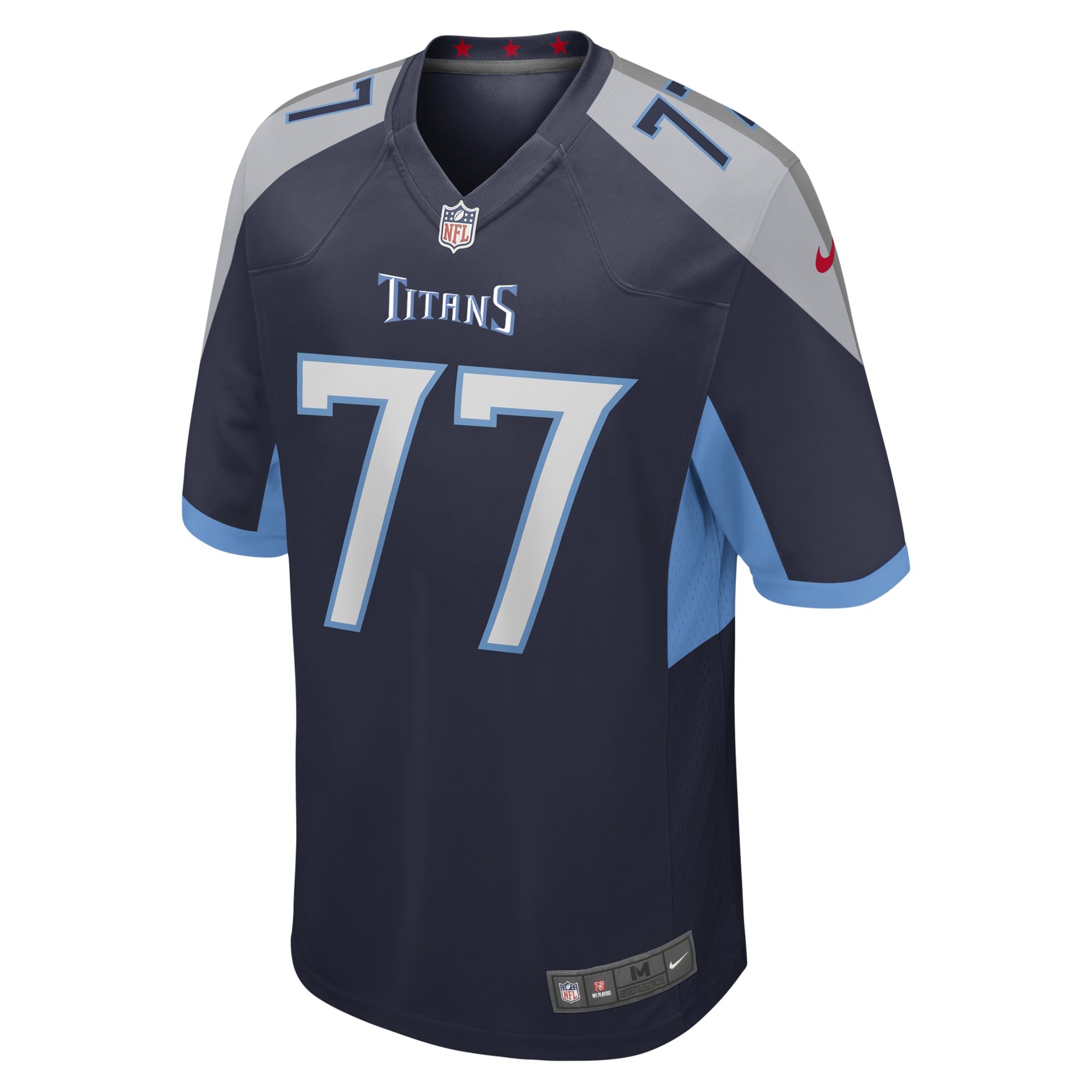 Men's Tennessee Titans Peter Skoronski  Navy Game Jersey