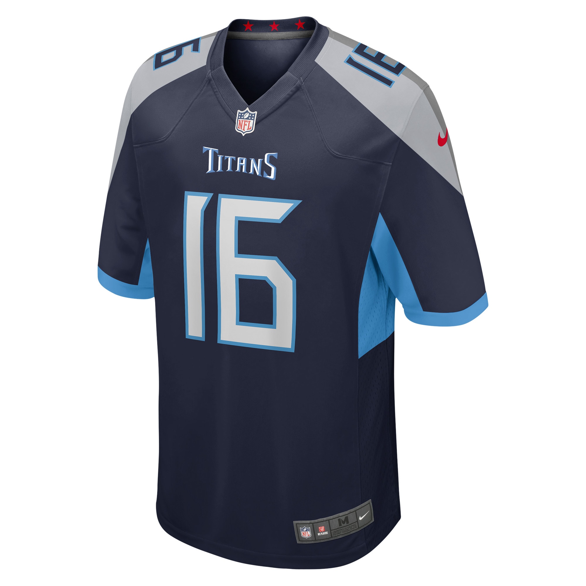Men's Tennessee Titans Treylon Burks  Navy Player Game Jersey