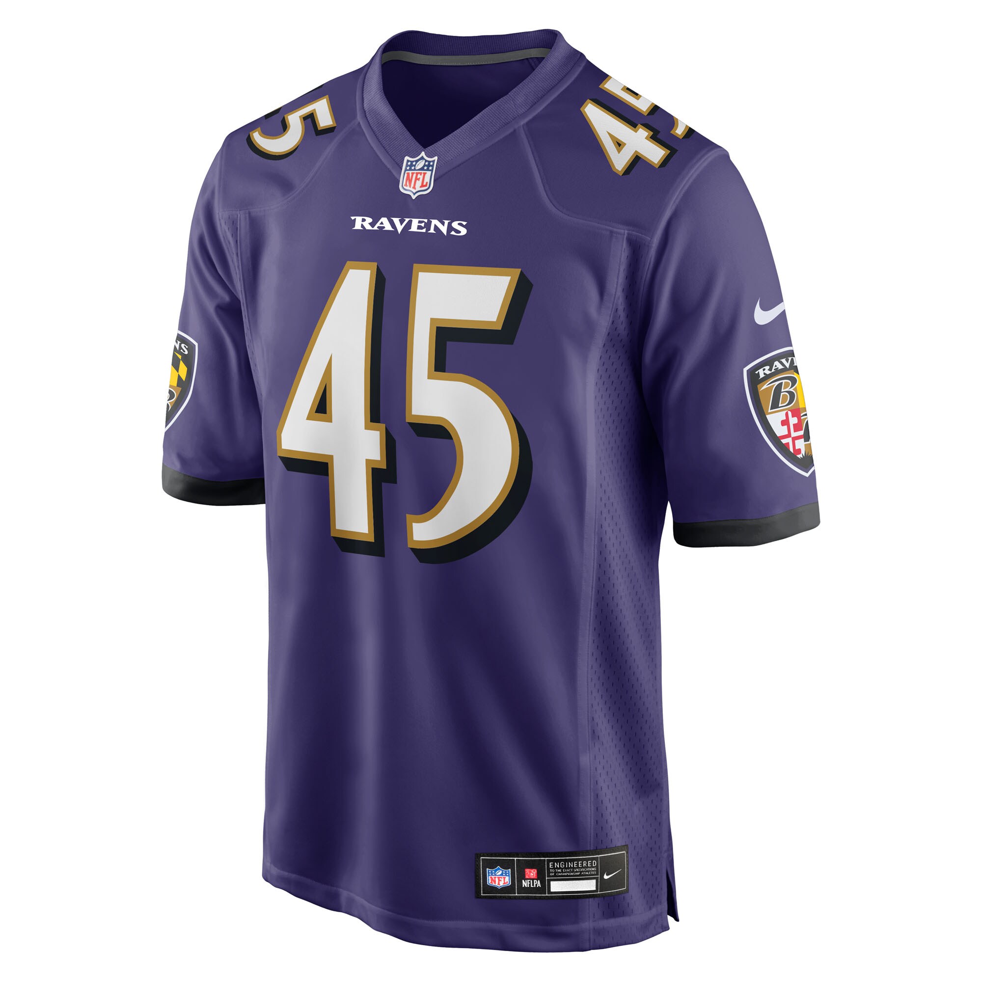Men's Baltimore Ravens Mike Green  Purple Team Game Jersey