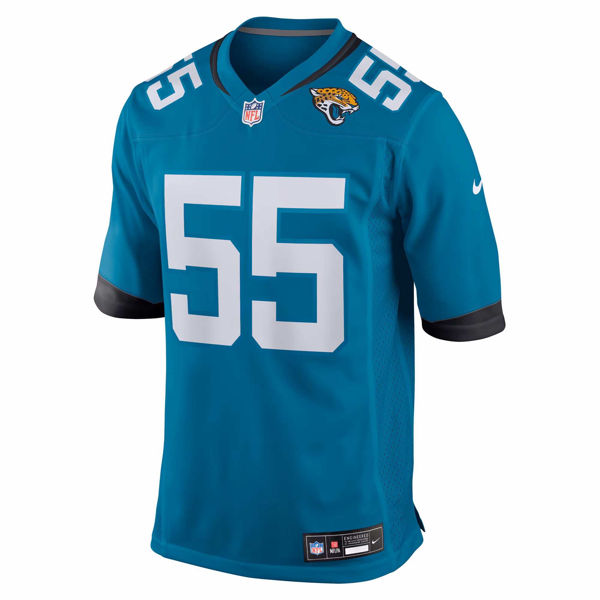 Men's Jacksonville Jaguars Chuma Edoga  Teal Team Game Jersey