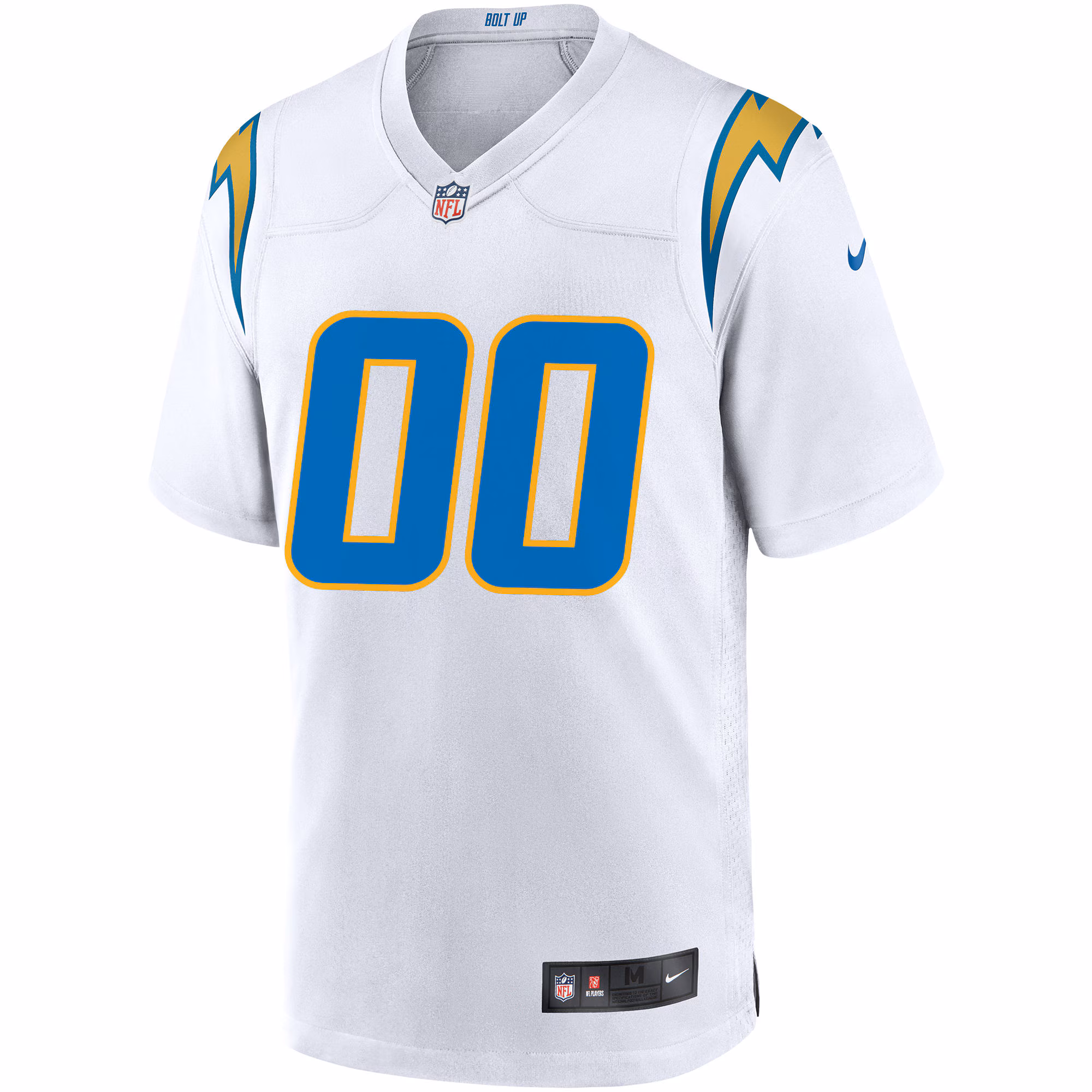 Men's Los Angeles Chargers  White Custom Game Jersey