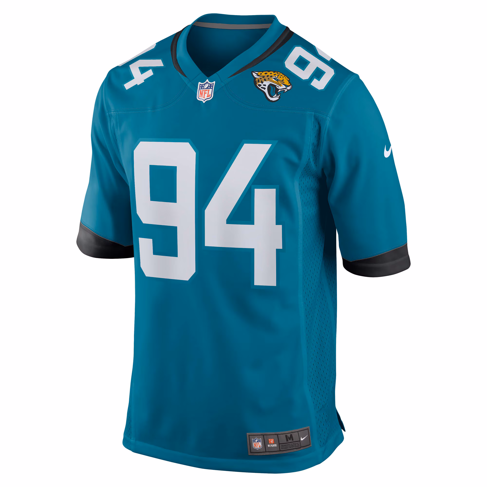 Men's Jacksonville Jaguars Maason Smith  Teal Team Game Jersey