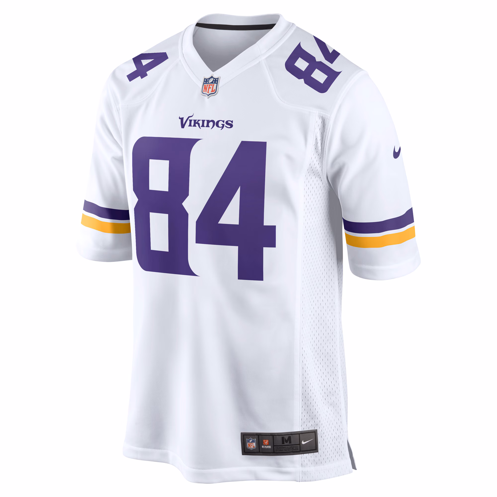 Men's Minnesota Vikings Randy Moss  White Retired Player Game Jersey