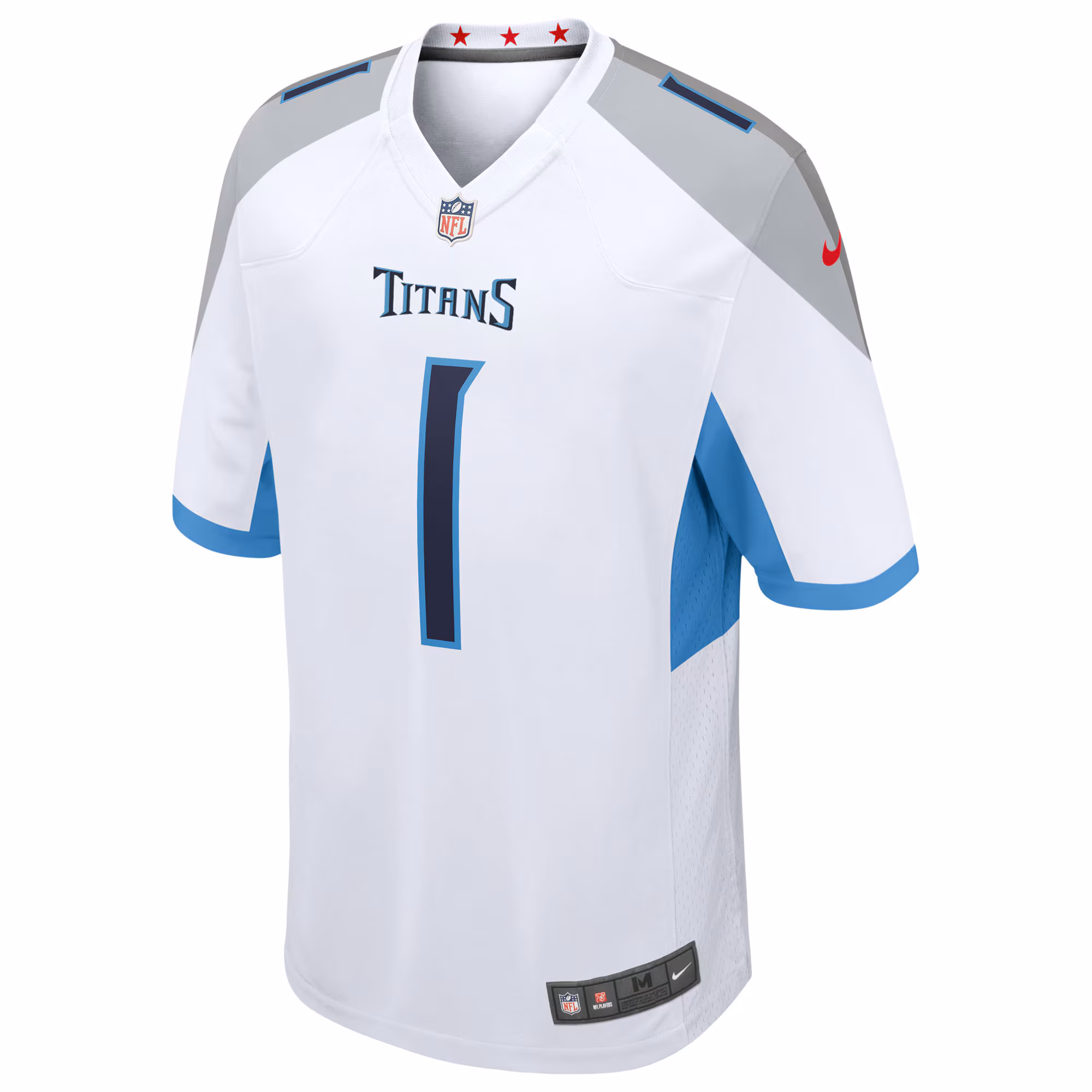 Men's Tennessee Titans Cameron Ward  White 2025 NFL Draft First Round Pick Game Jersey