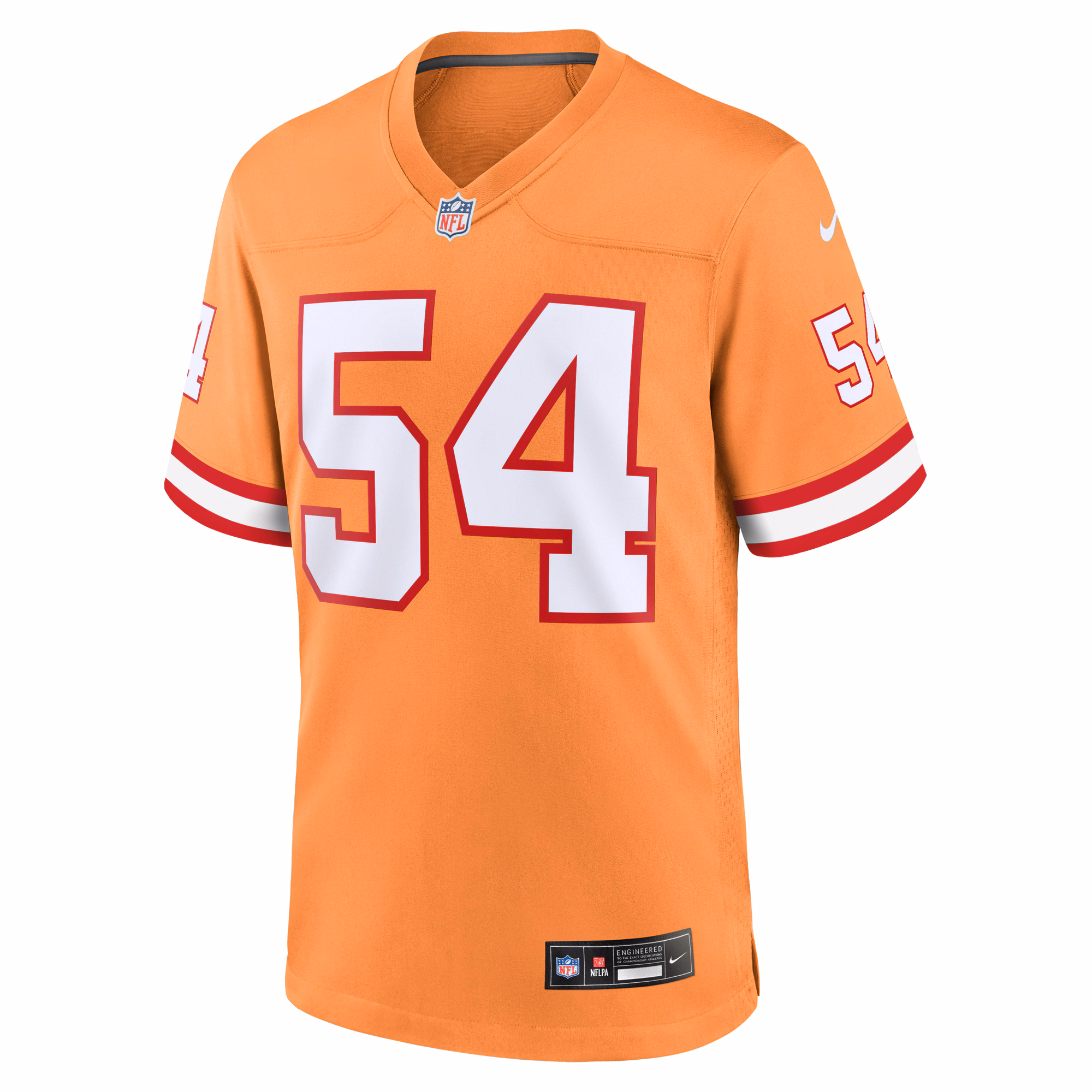 Men's Tampa Bay Buccaneers Lavonte David  Orange Throwback Game Jersey