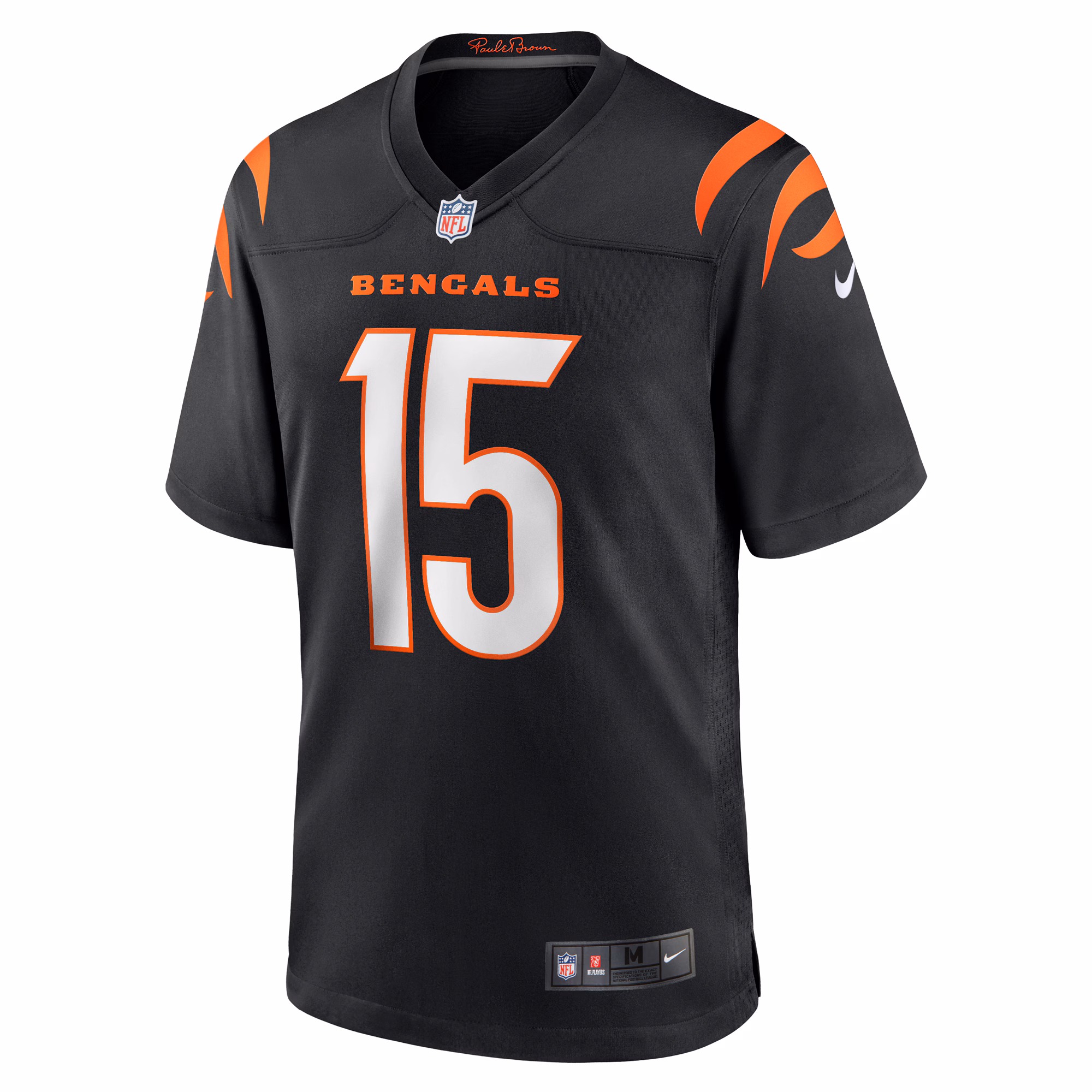 Men's Cincinnati Bengals Charlie Jones  Black Team Game Jersey