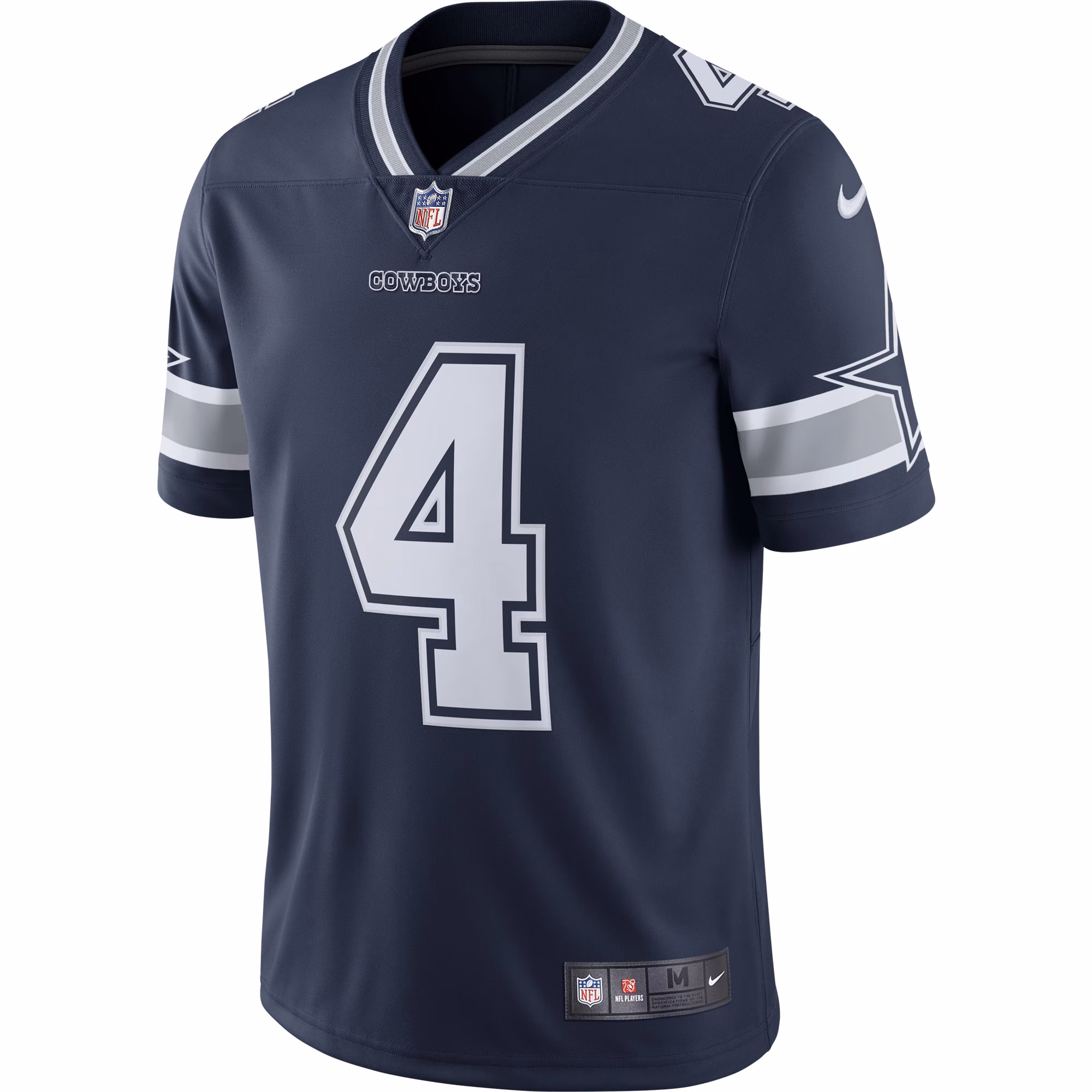 Men's Dallas Cowboys Dak Prescott  Navy Vapor Limited Player Jersey