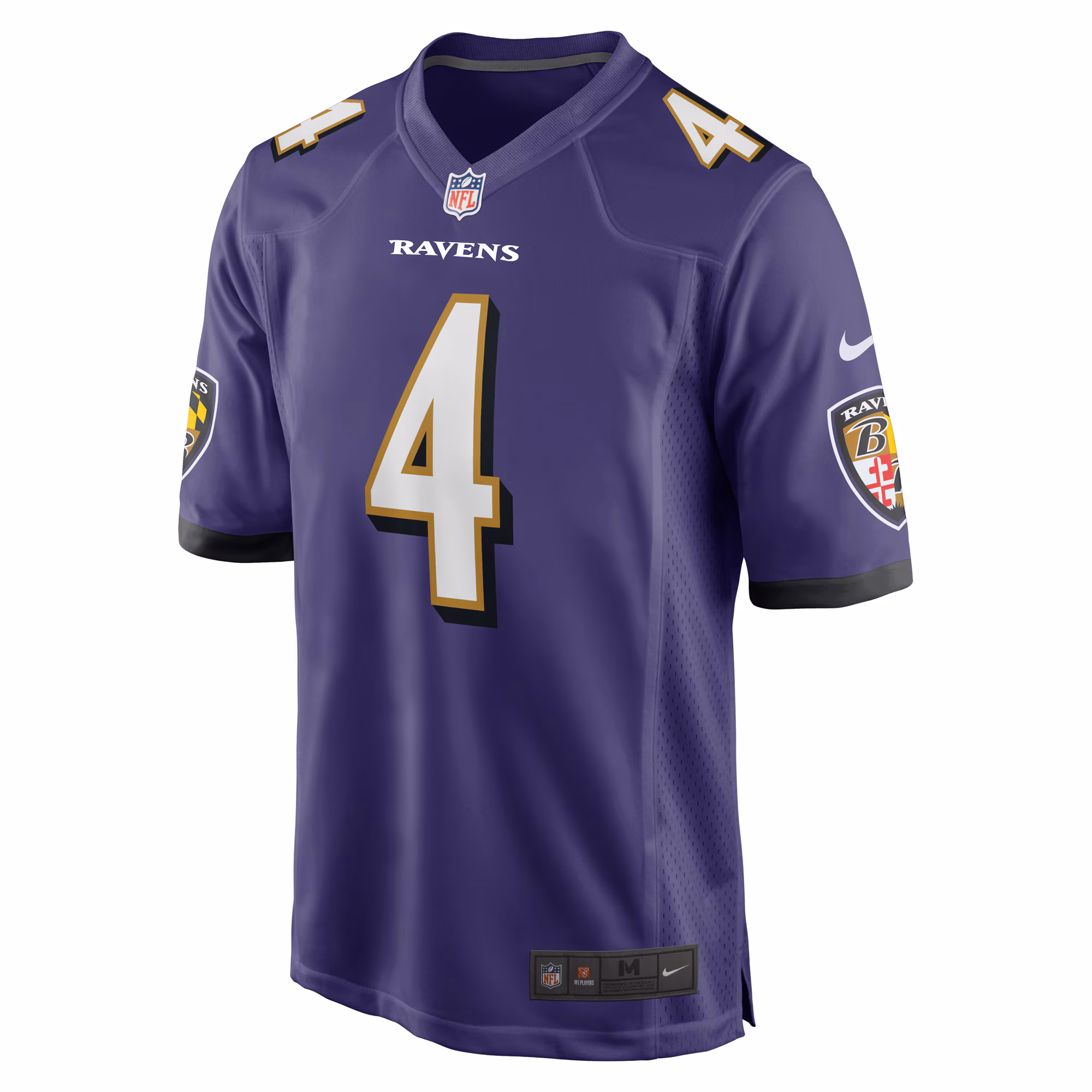Men's Baltimore Ravens Zay Flowers  Purple Game Jersey