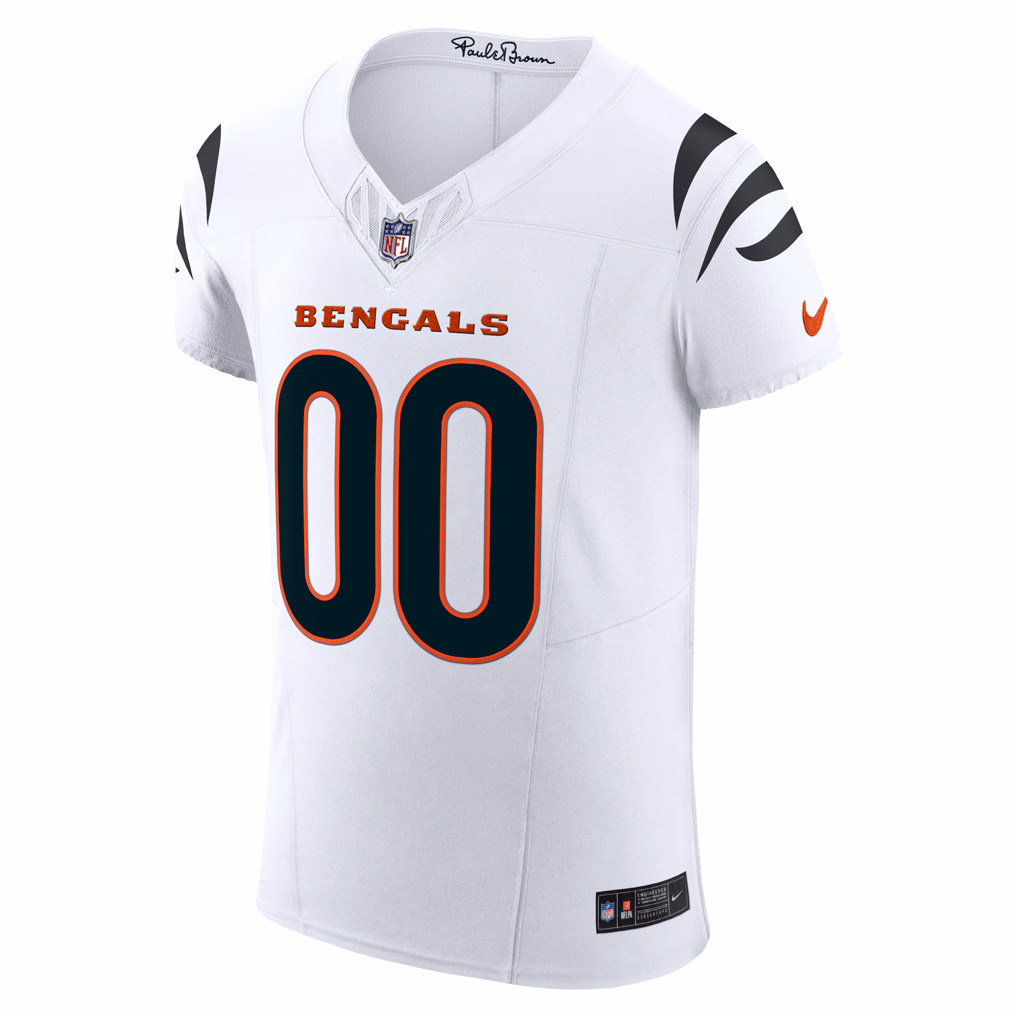 Men's Cincinnati Bengals  White Vapor F.U.S.E. Elite Custom Jersey