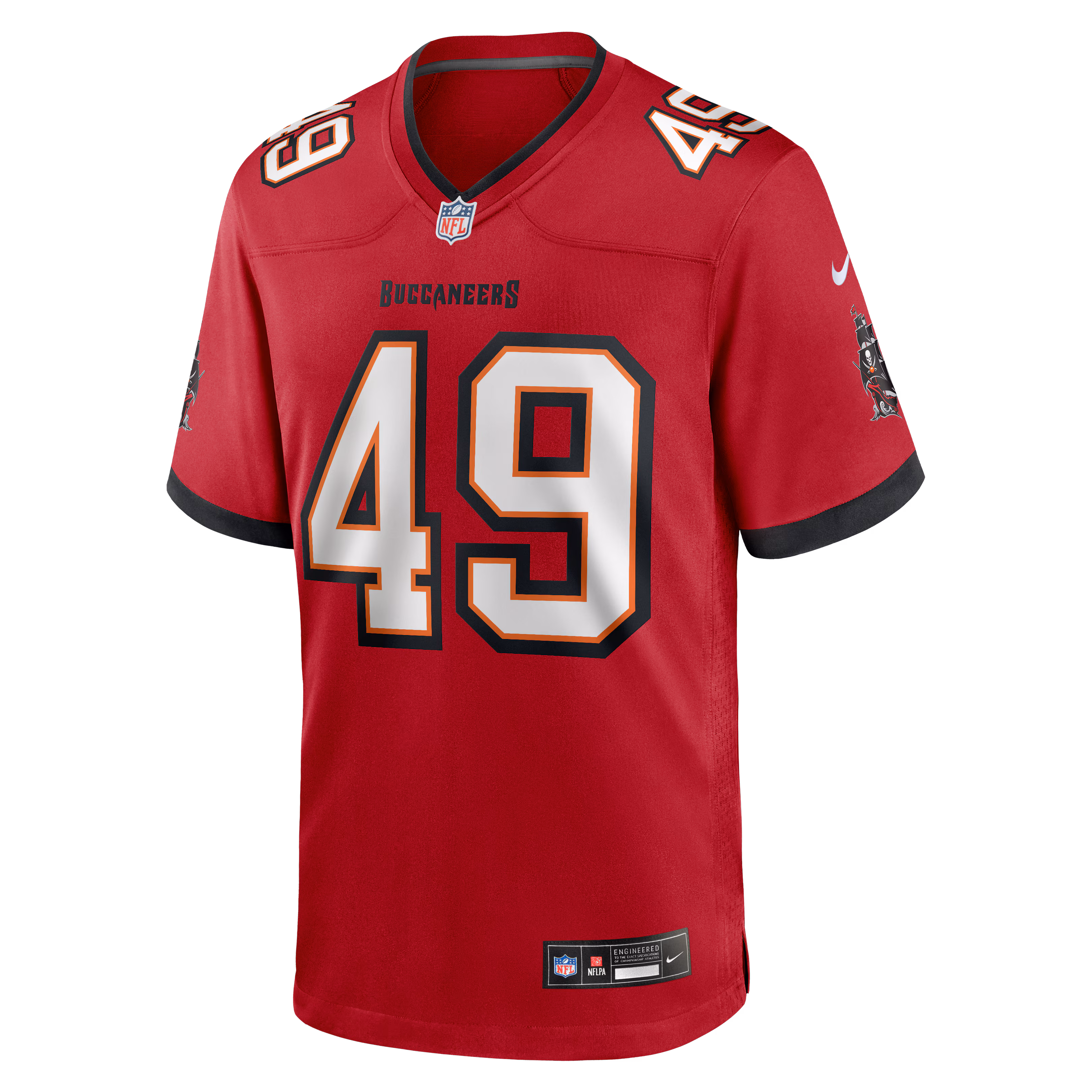 Men's Tampa Bay Buccaneers Owen Wright  Red Team Game Jersey