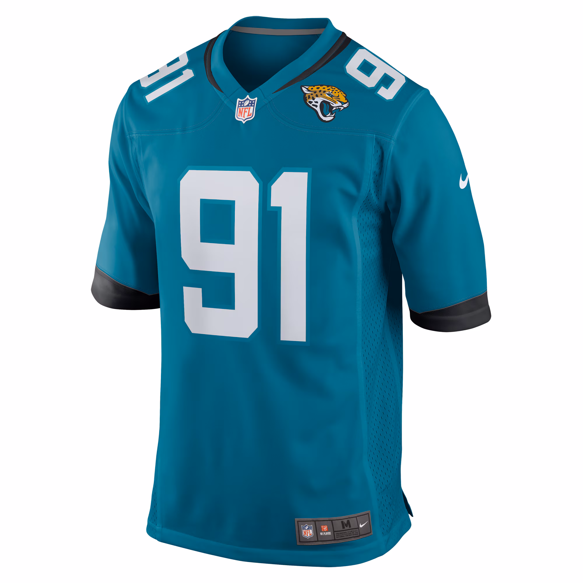 Men's Jacksonville Jaguars Arik Armstead  Teal Team Game Jersey