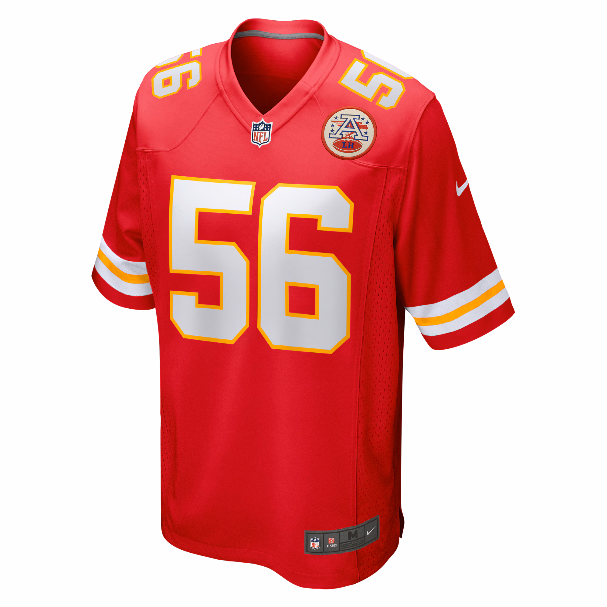 Men's Kansas City Chiefs George Karlaftis  Red Player Game Jersey