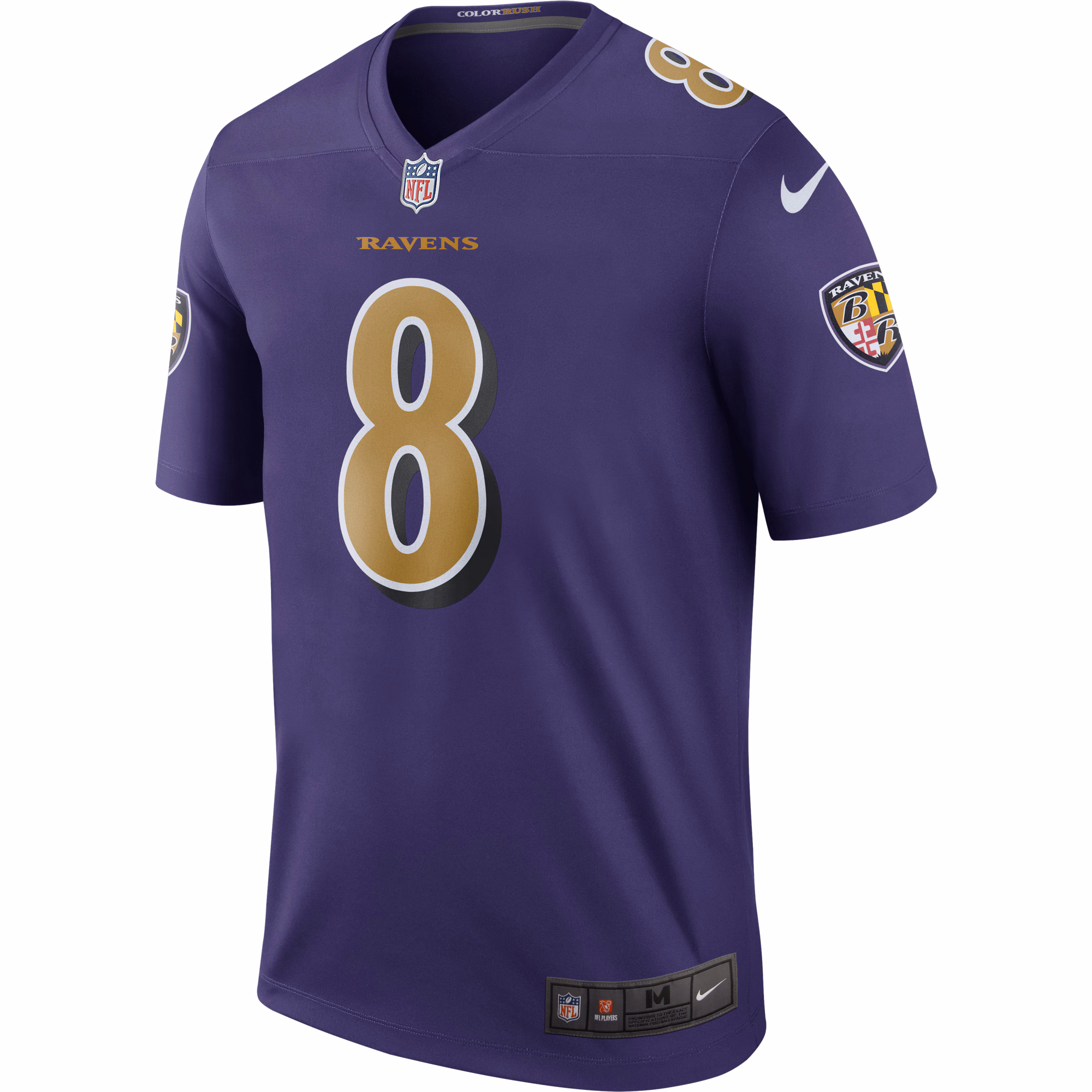 Men's Baltimore Ravens Lamar Jackson  Purple Legend Player Performance Top