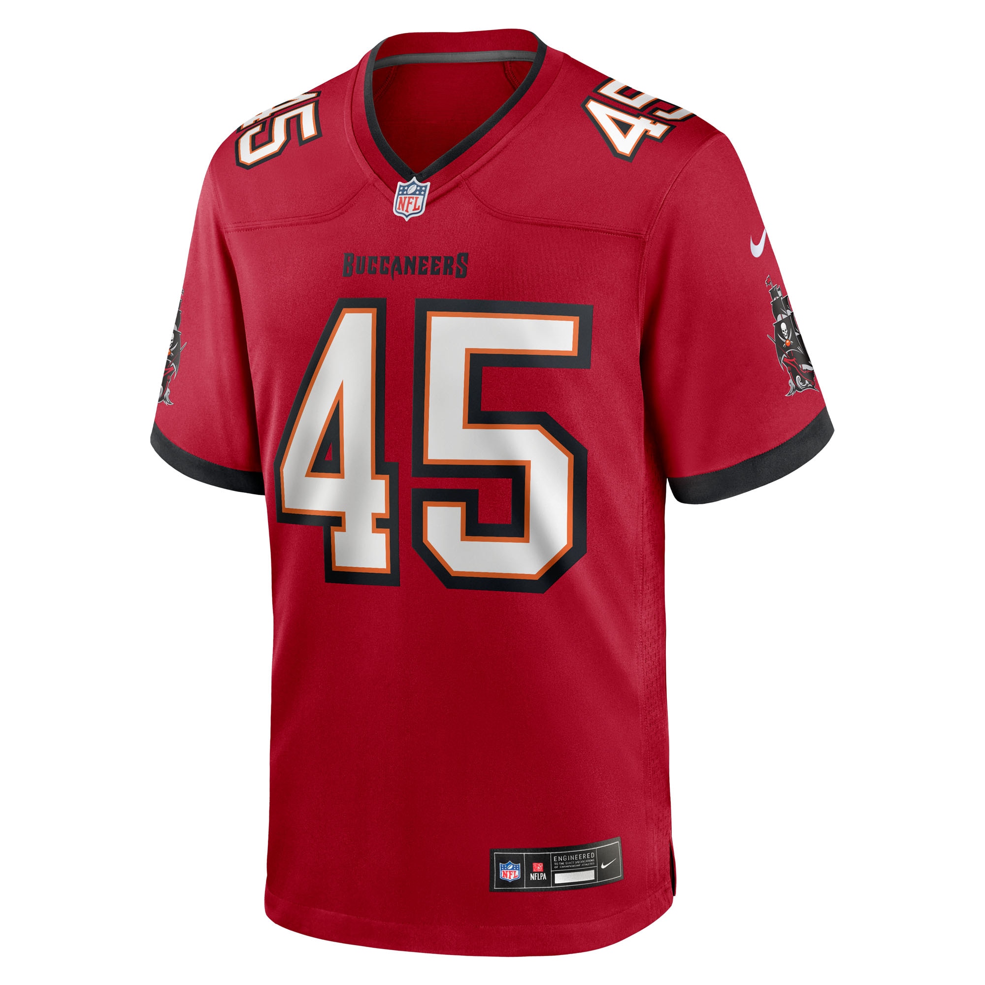 Men's Tampa Bay Buccaneers Deion Jones  Red Team Game Jersey