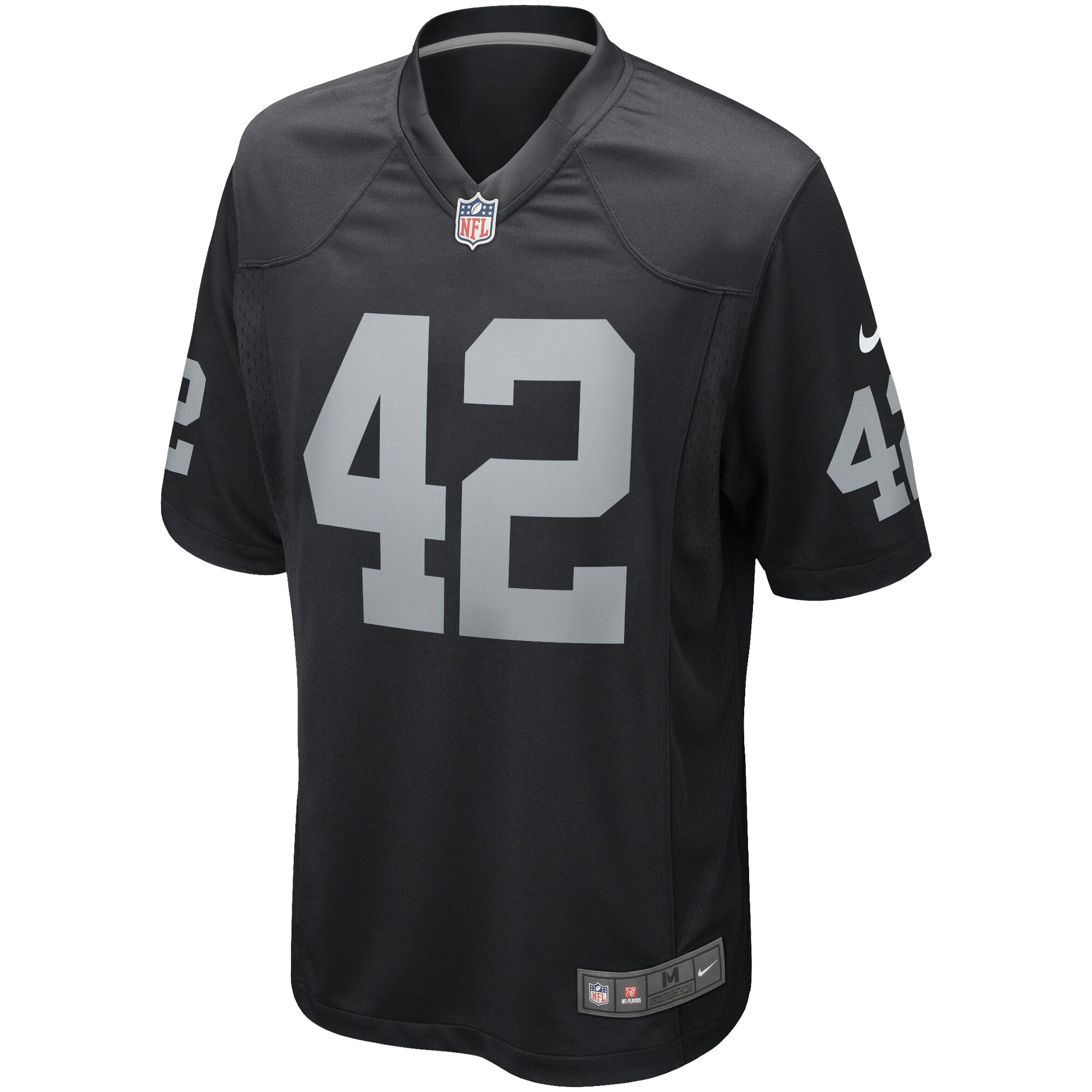 Men's Las Vegas Raiders Ronnie Lott  Black Game Retired Player Jersey