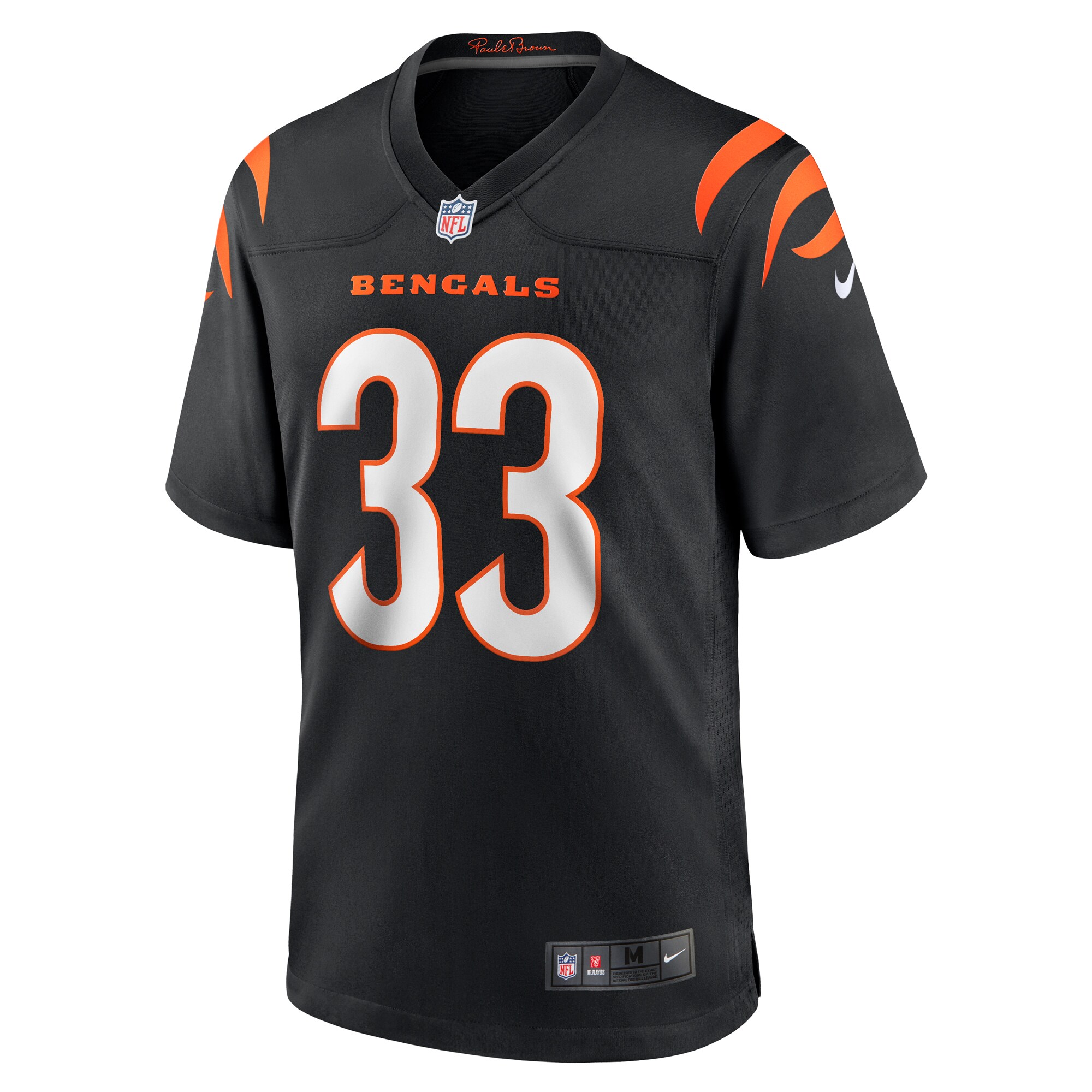 Men's Cincinnati Bengals Daijahn Anthony  Black Game Jersey