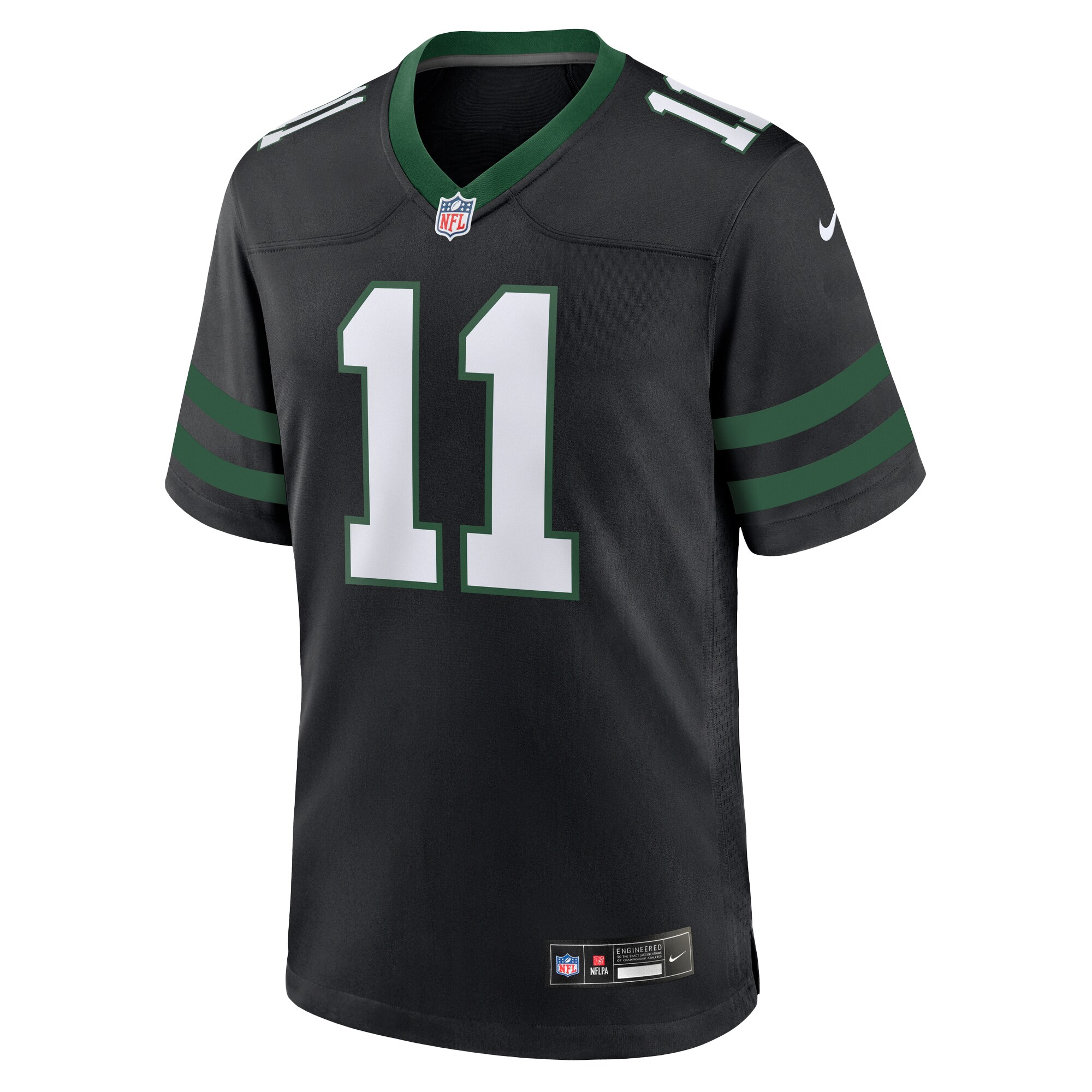 Men's New York Jets Jermaine Johnson II  Legacy Black Alternate Game Jersey