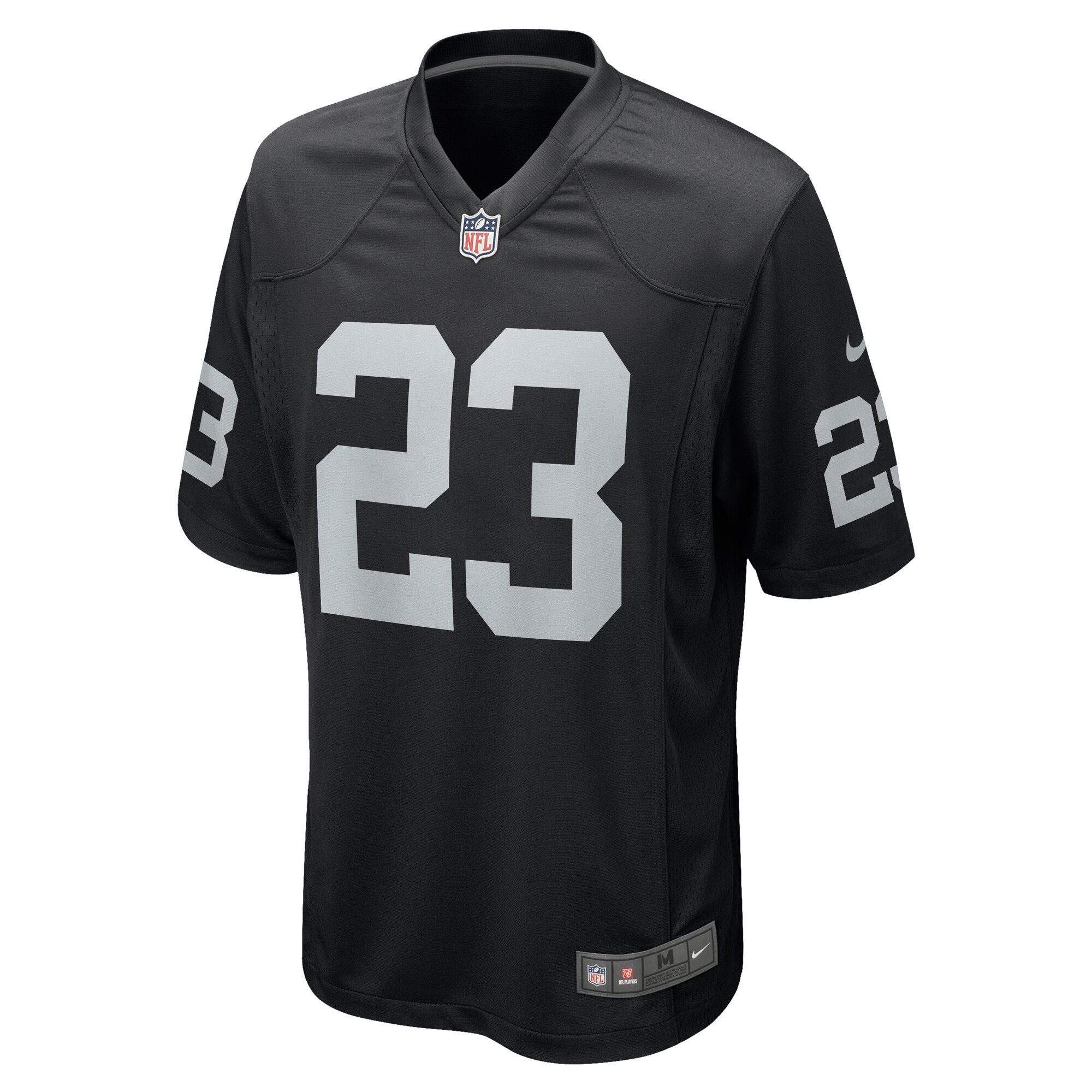 Men's Las Vegas Raiders David Long Jr.  Black Team Game Jersey