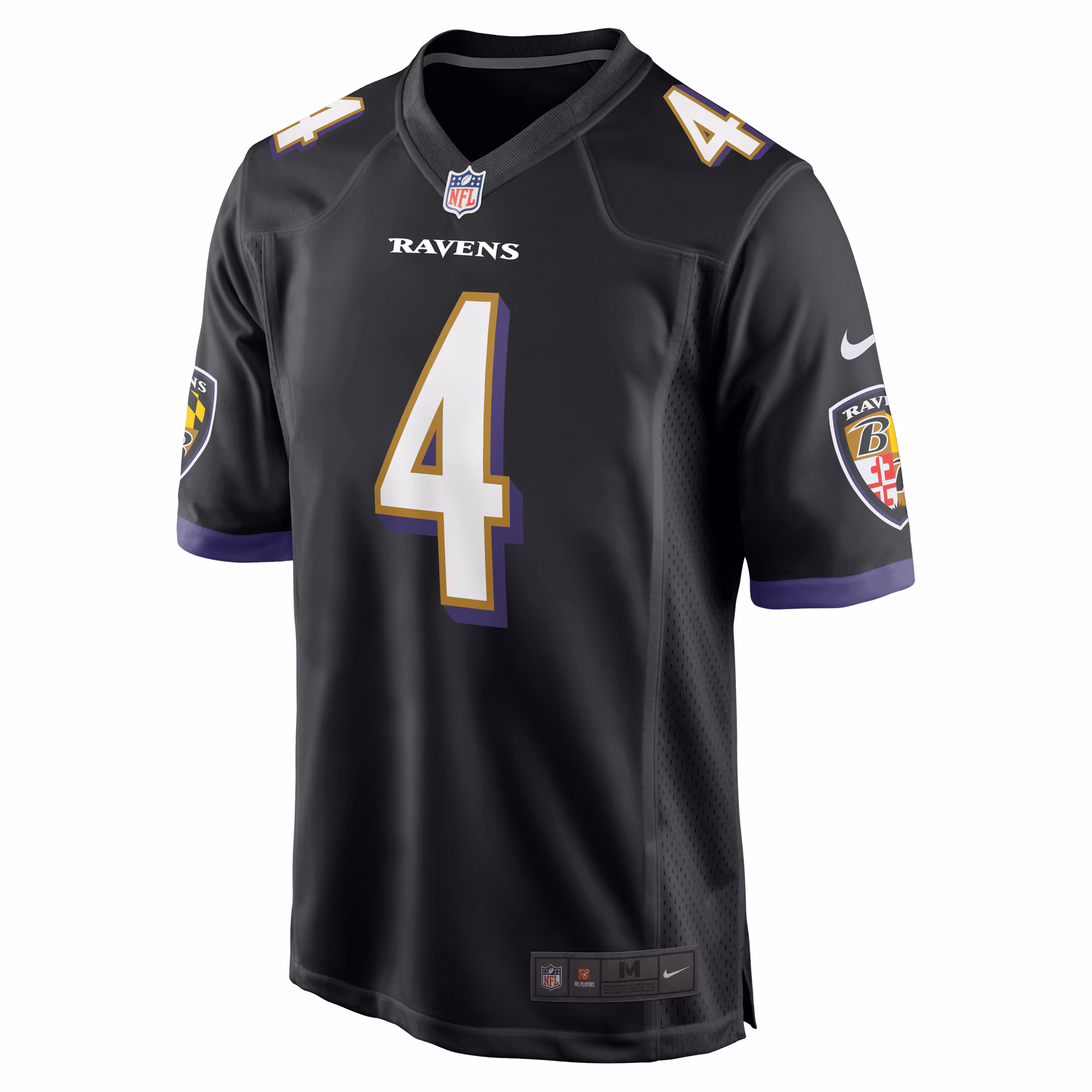 Men's Baltimore Ravens Zay Flowers  Black Alternate Game Jersey