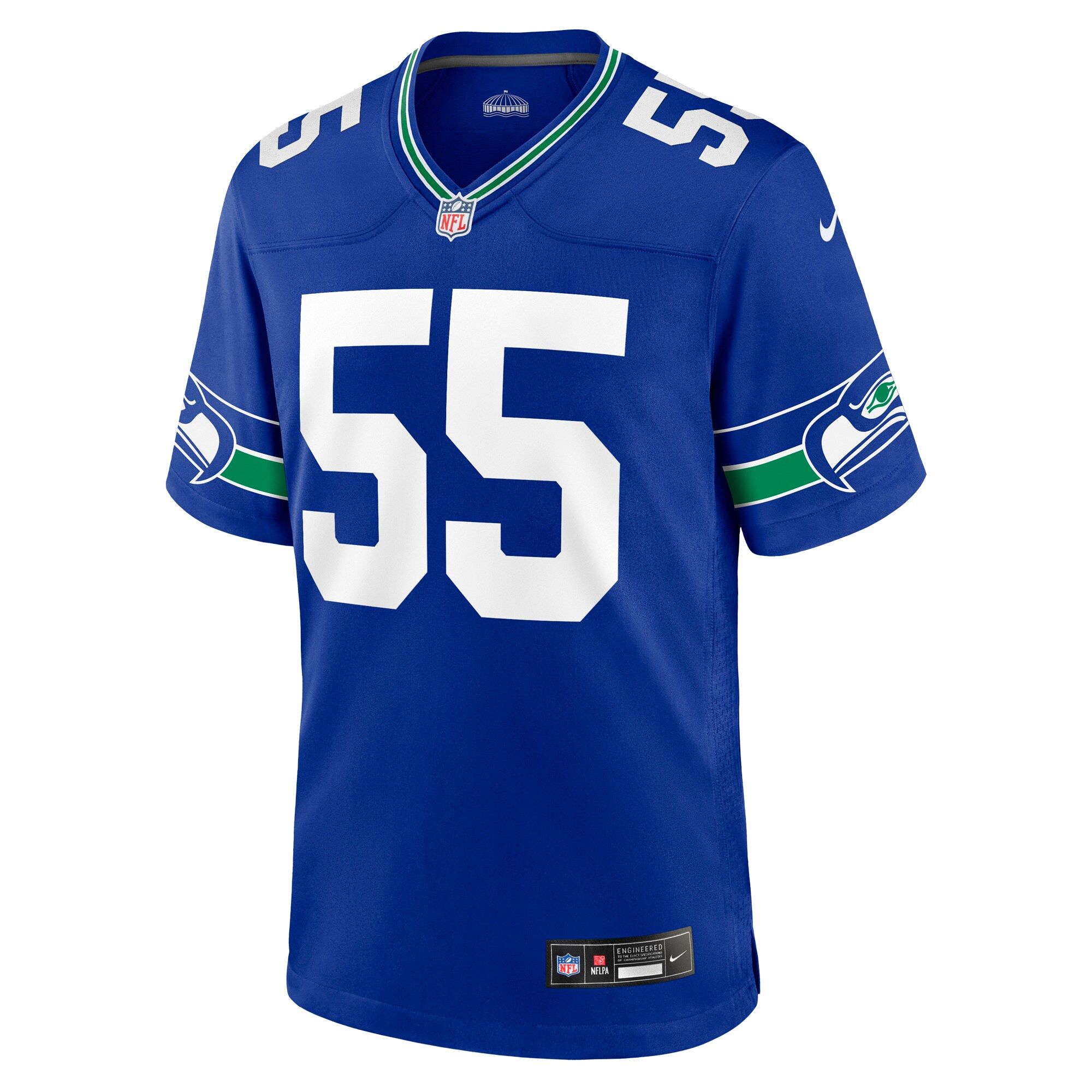 Men's Seattle Seahawks Brian Bosworth  Royal Retired Player Alternate Game Jersey