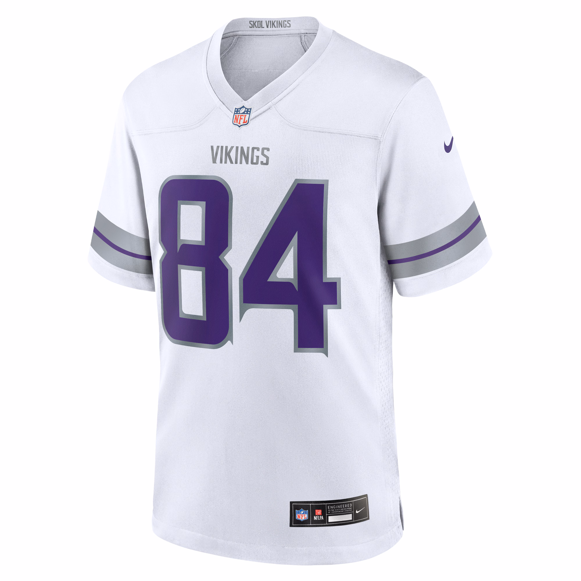 Men's Minnesota Vikings Randy Moss  White Alternate Retired Player Game Jersey