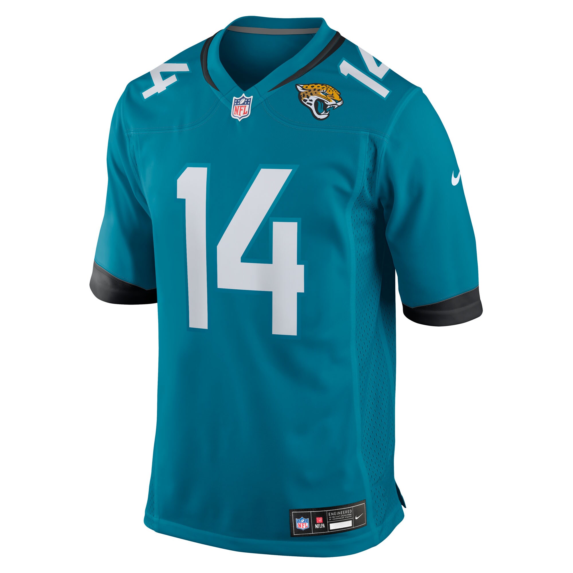 Men's Jacksonville Jaguars Nick Mullens  Teal Team Game Jersey