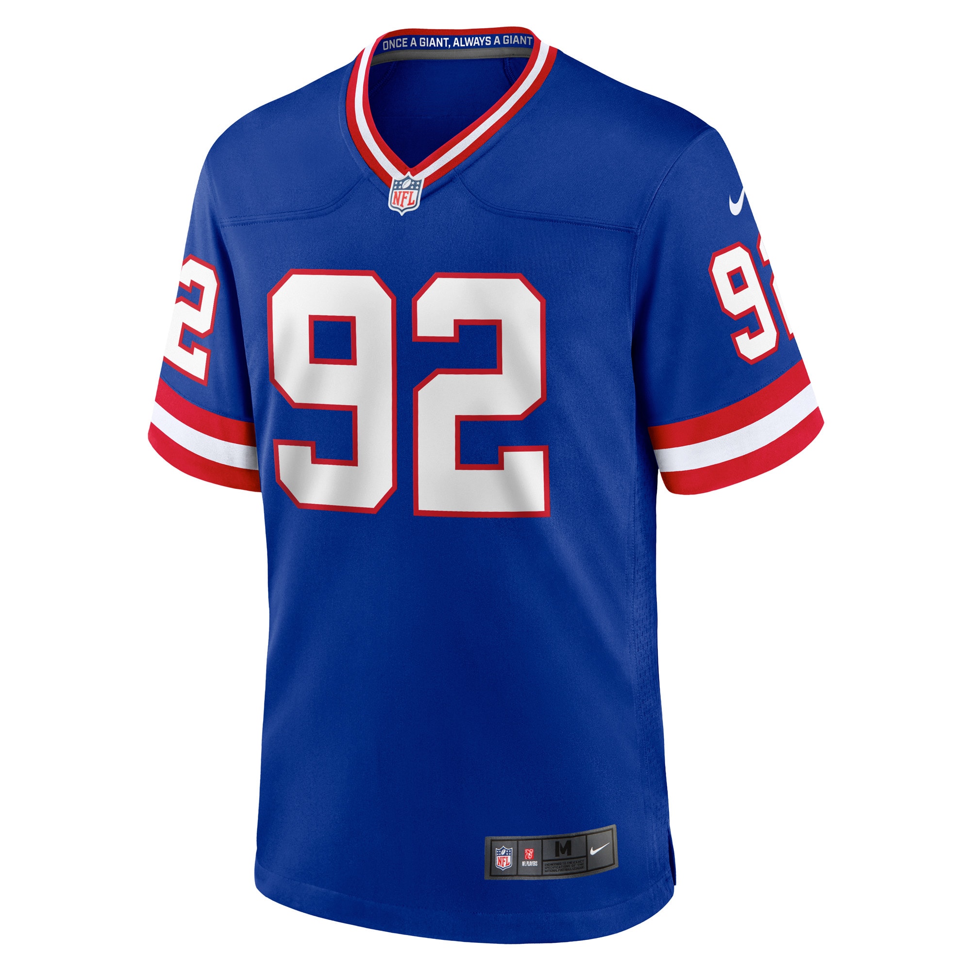 Men's New York Giants Michael Strahan  Royal Retired Player Alternate Game Jersey