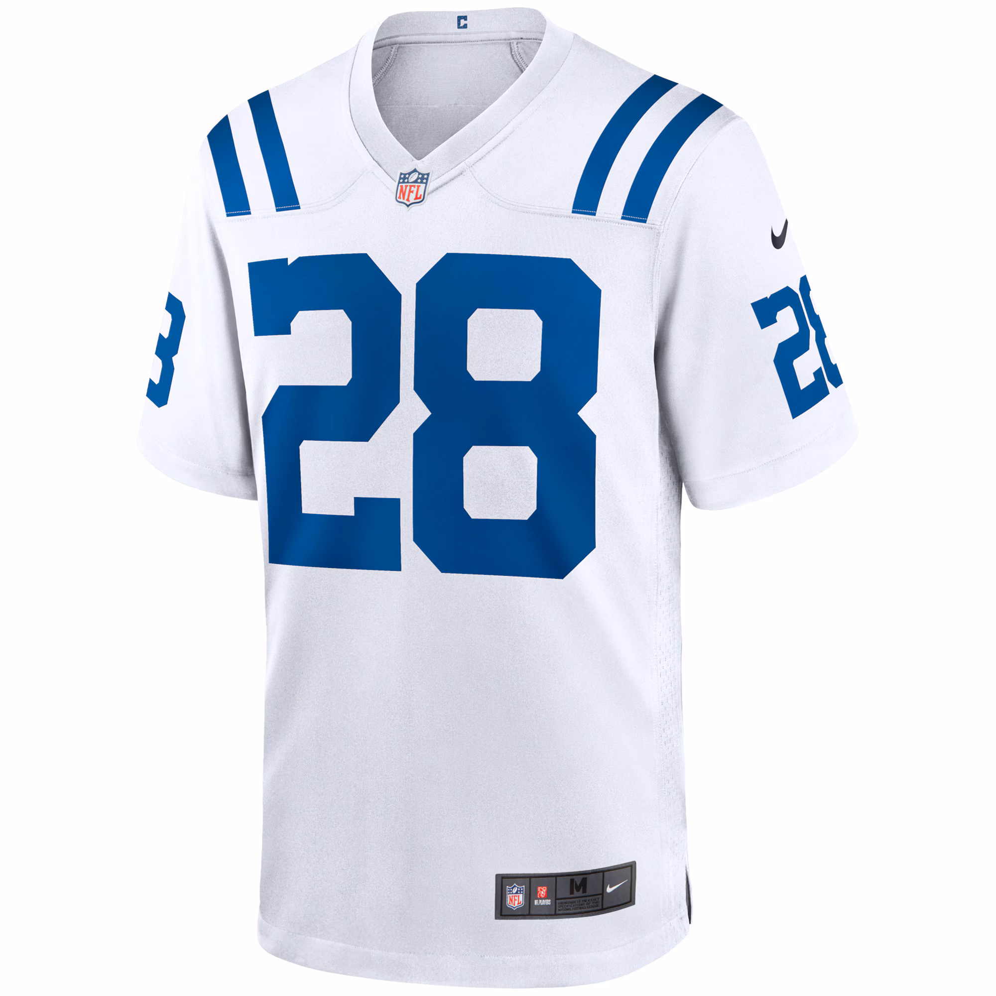 Men's Indianapolis Colts Jonathan Taylor  White Game Jersey